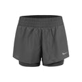 Dri-Fit One Mid Rise 2in1 3in Shorts Damen - grau, schwarz