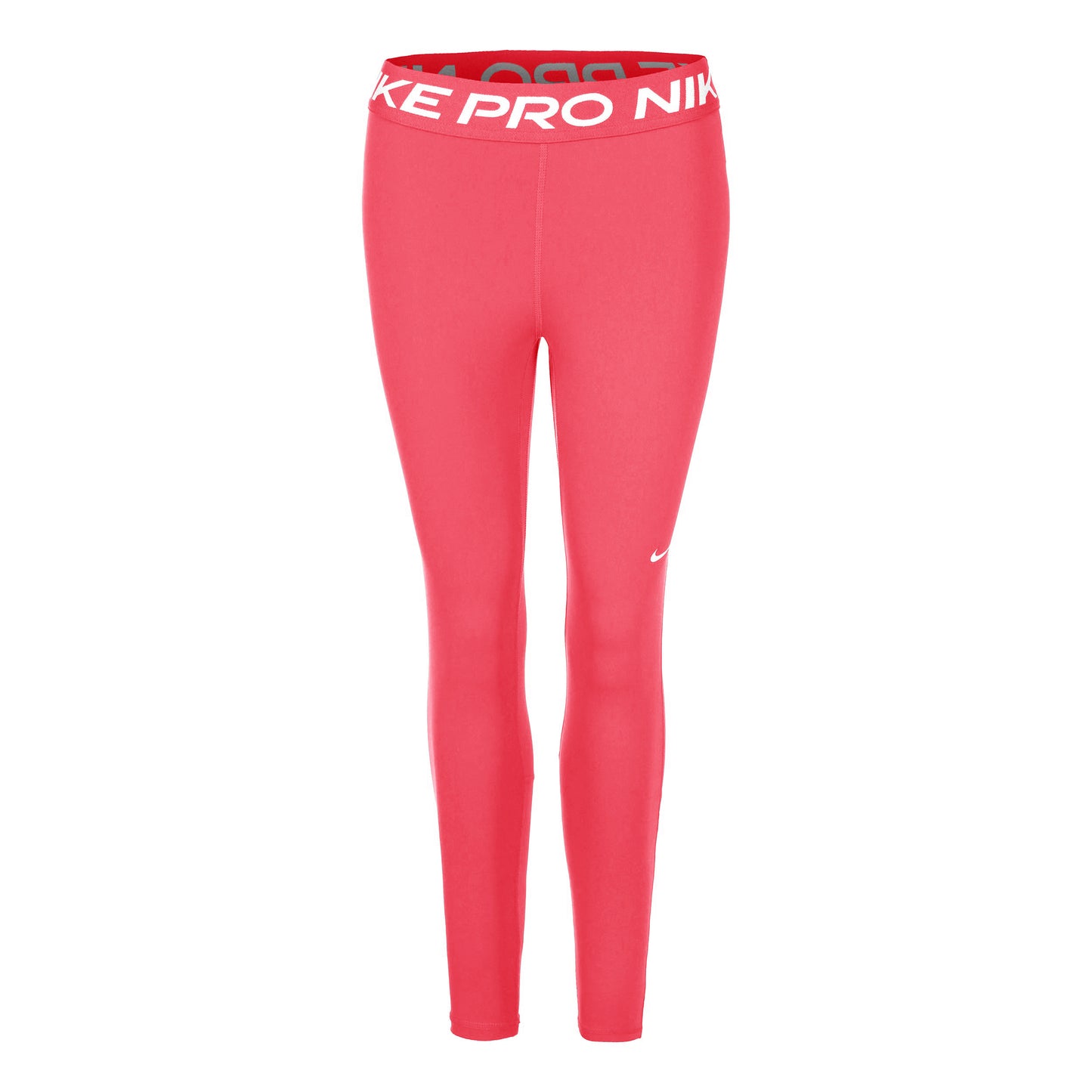 Nike Mid-Rise Mesh-Paneled Tight Damen-Hellrot,Weiß