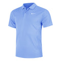 Dri-Fit Victory Court Solid Polo Herren - hellblau, weiß