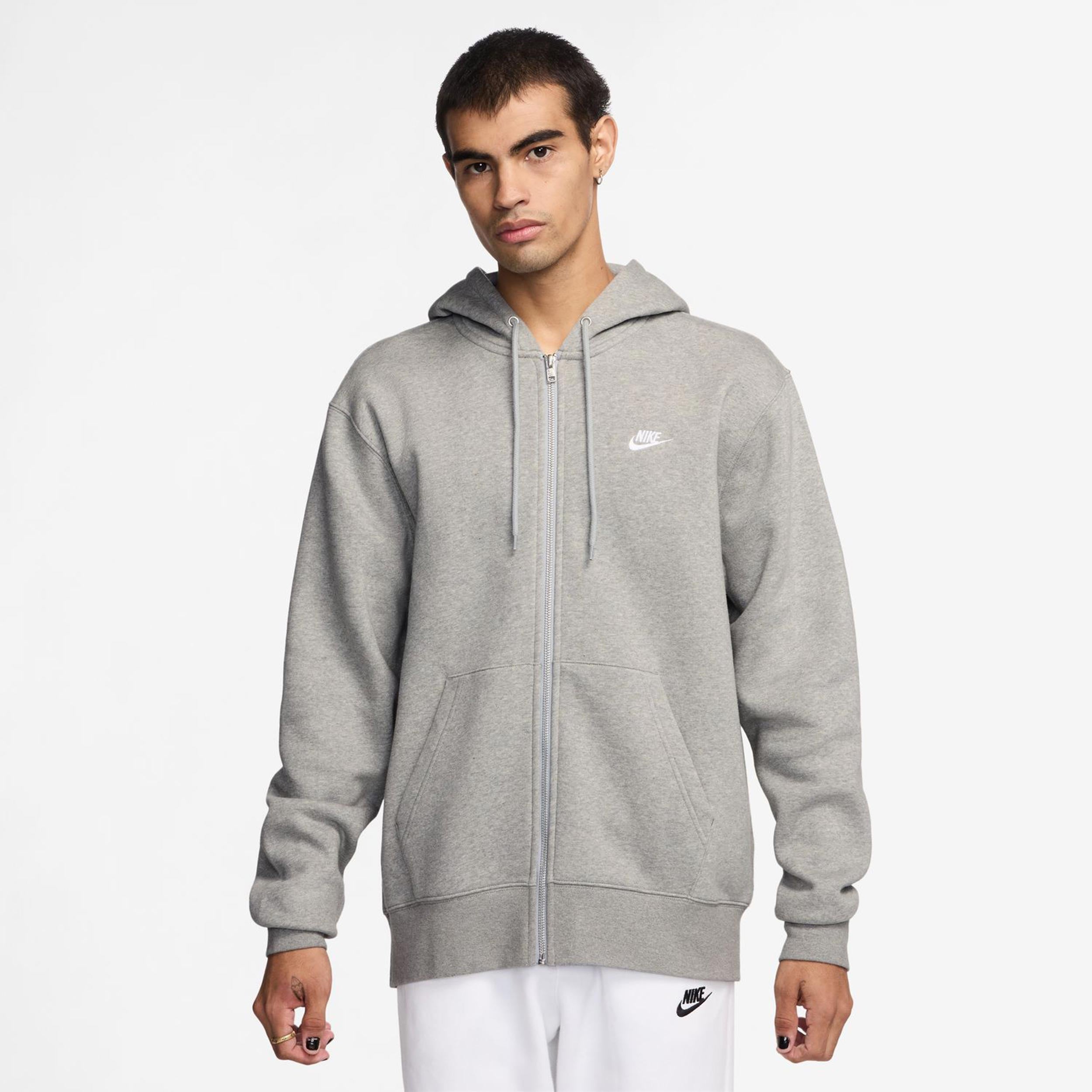 Nike Club Bb Full-Zip Sweatjacke Herren - grau