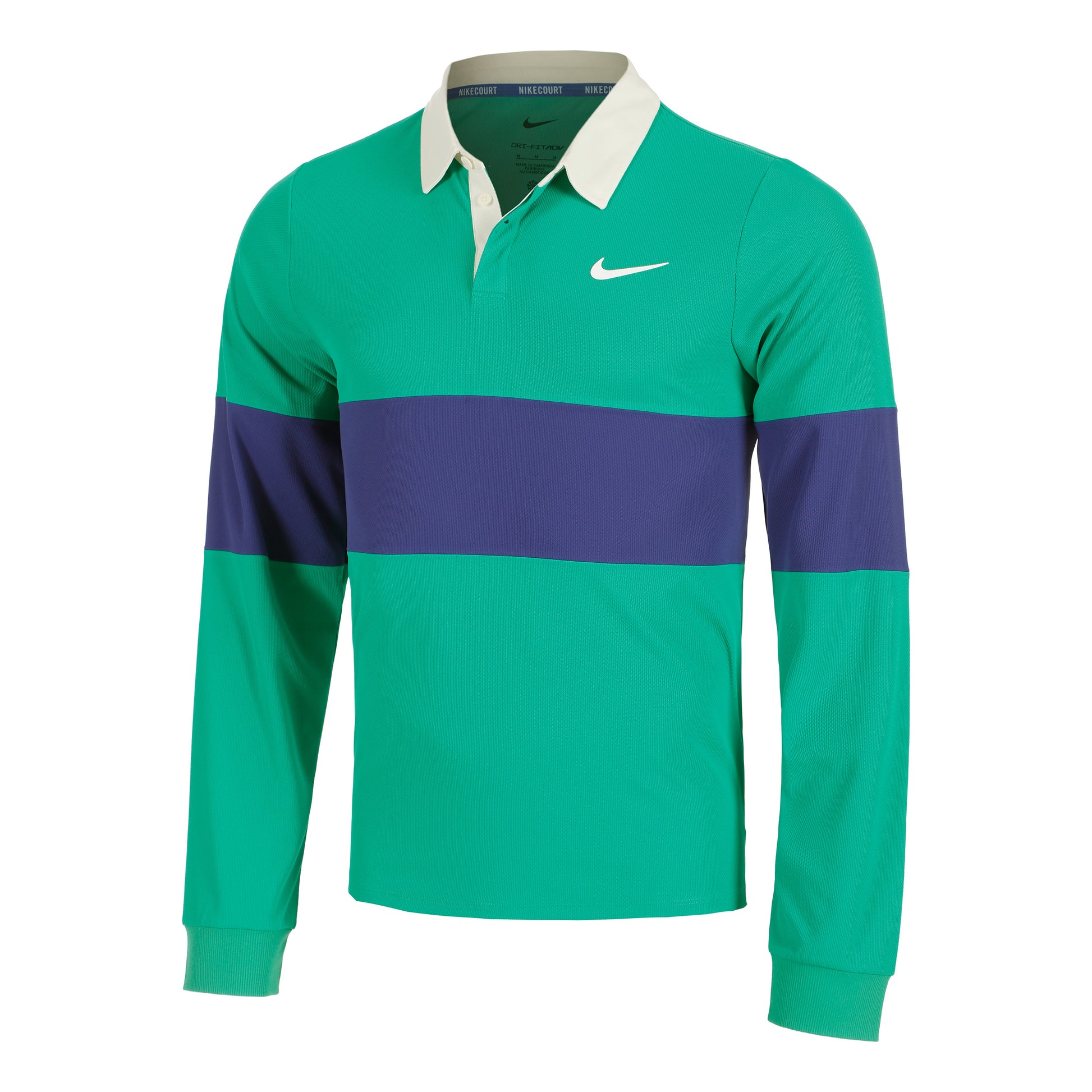 Nike Court Dri-Fit Advantage Slam Longsleeve Herren - grün, blau