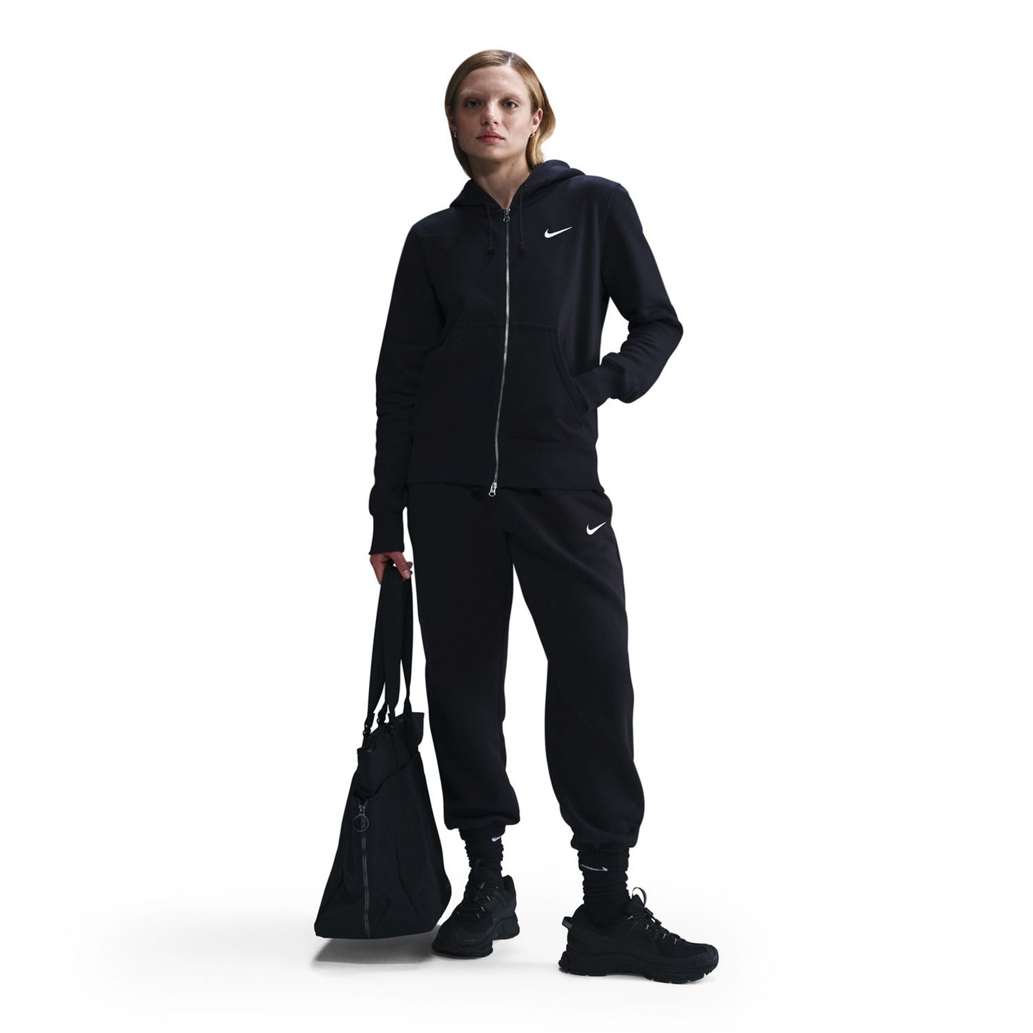 Nike Sportswear Phoenix Fleece Full-Zip Sweatjacke Damen-Schwarz