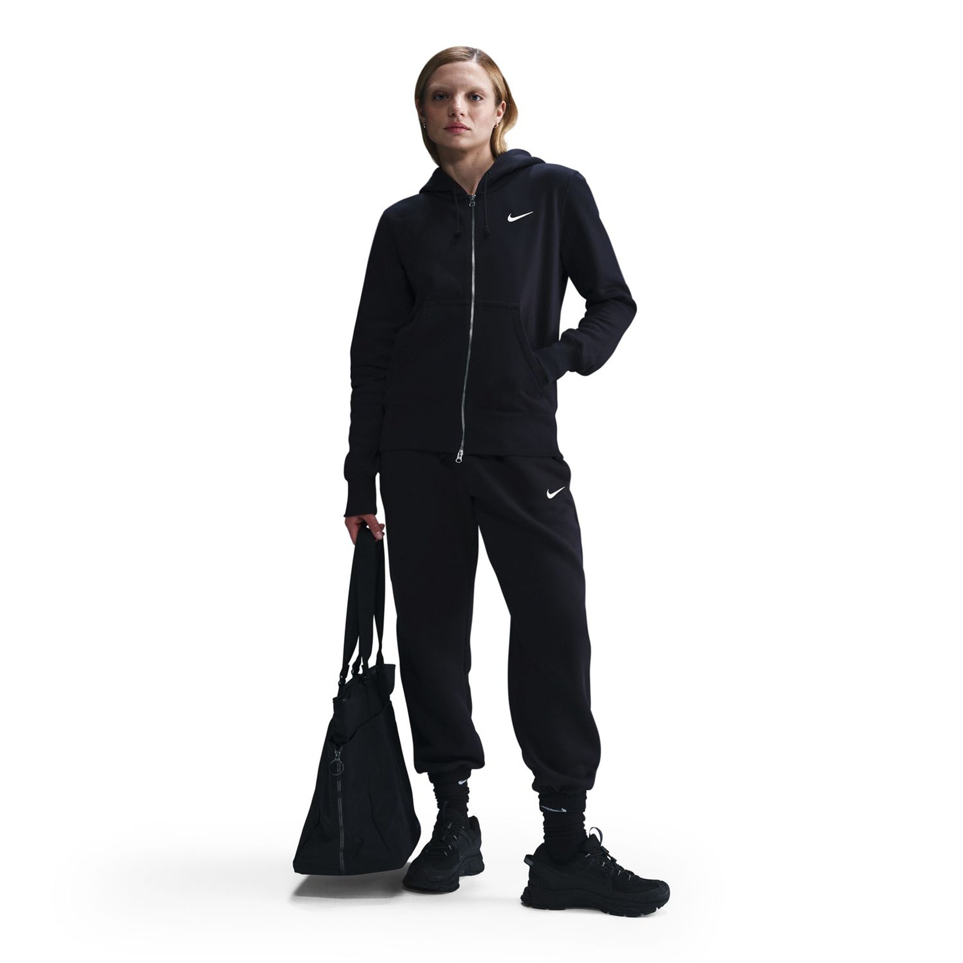 Nike Sportswear Phoenix Fleece Full-Zip Sweatjacke Damen-Schwarz