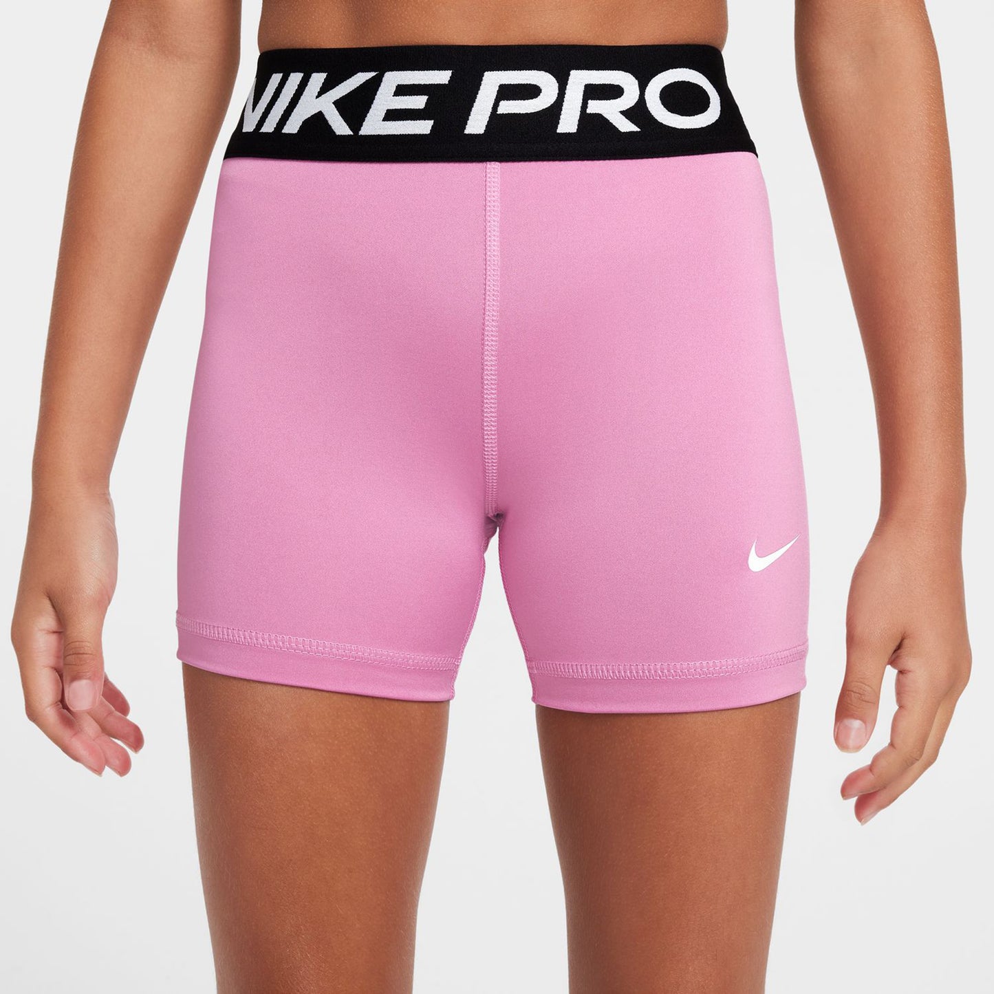 Nike Dri-Fit Big Kids 3in Shorts Mädchen - rosa, schwarz