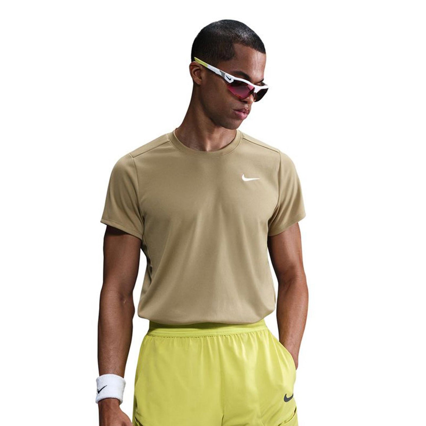 Nike Court Dry Victory T-Shirt Herren-Beige