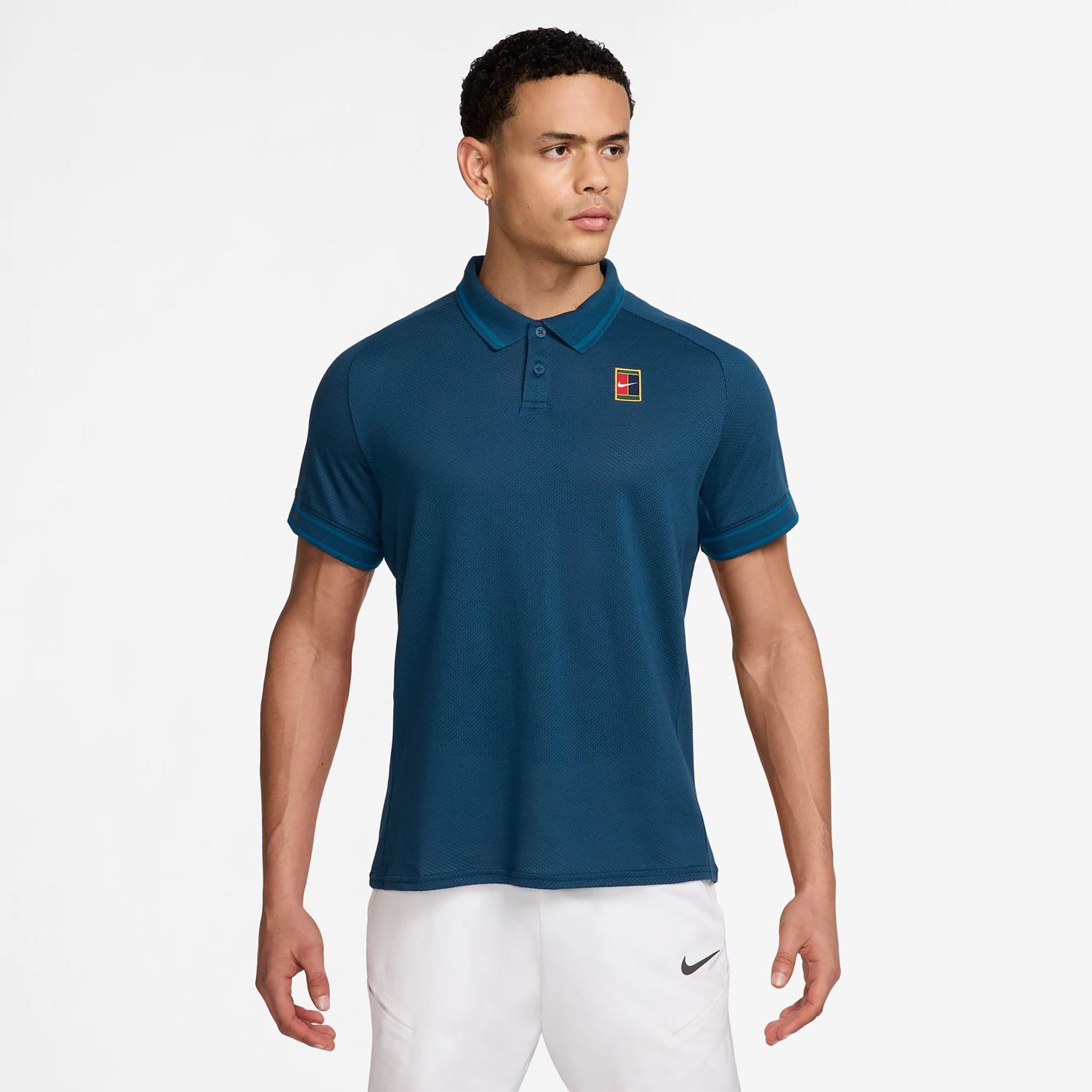 Nike Court Heritage Polo Herren-Blaugrau,Grün