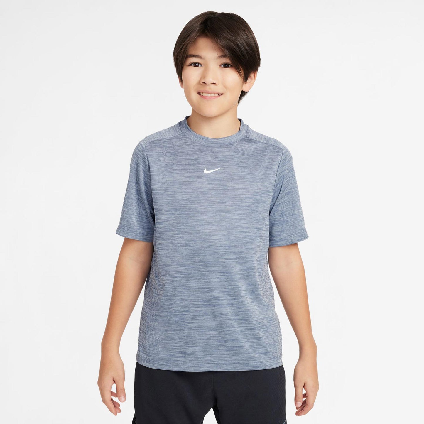 Nike Dri-Fit Multi Heather T-Shirt Kinder-Blaugrau