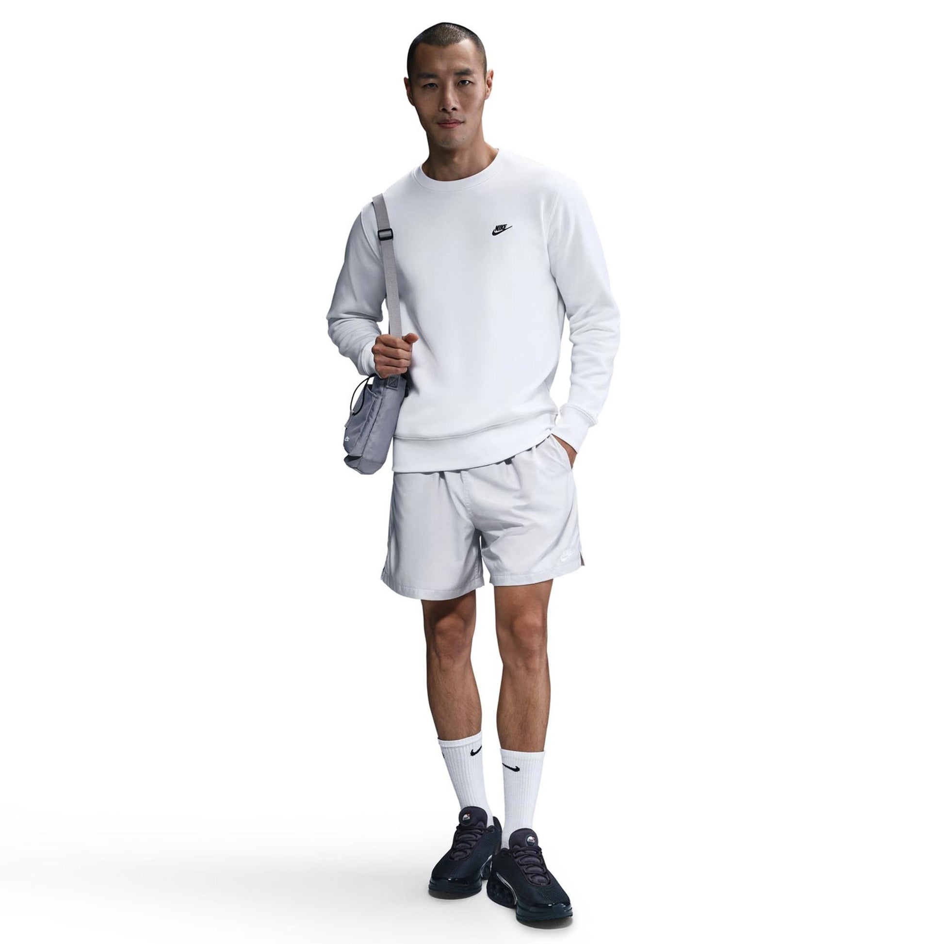 Nike Club Crew Sweatshirt Herren-Weiß