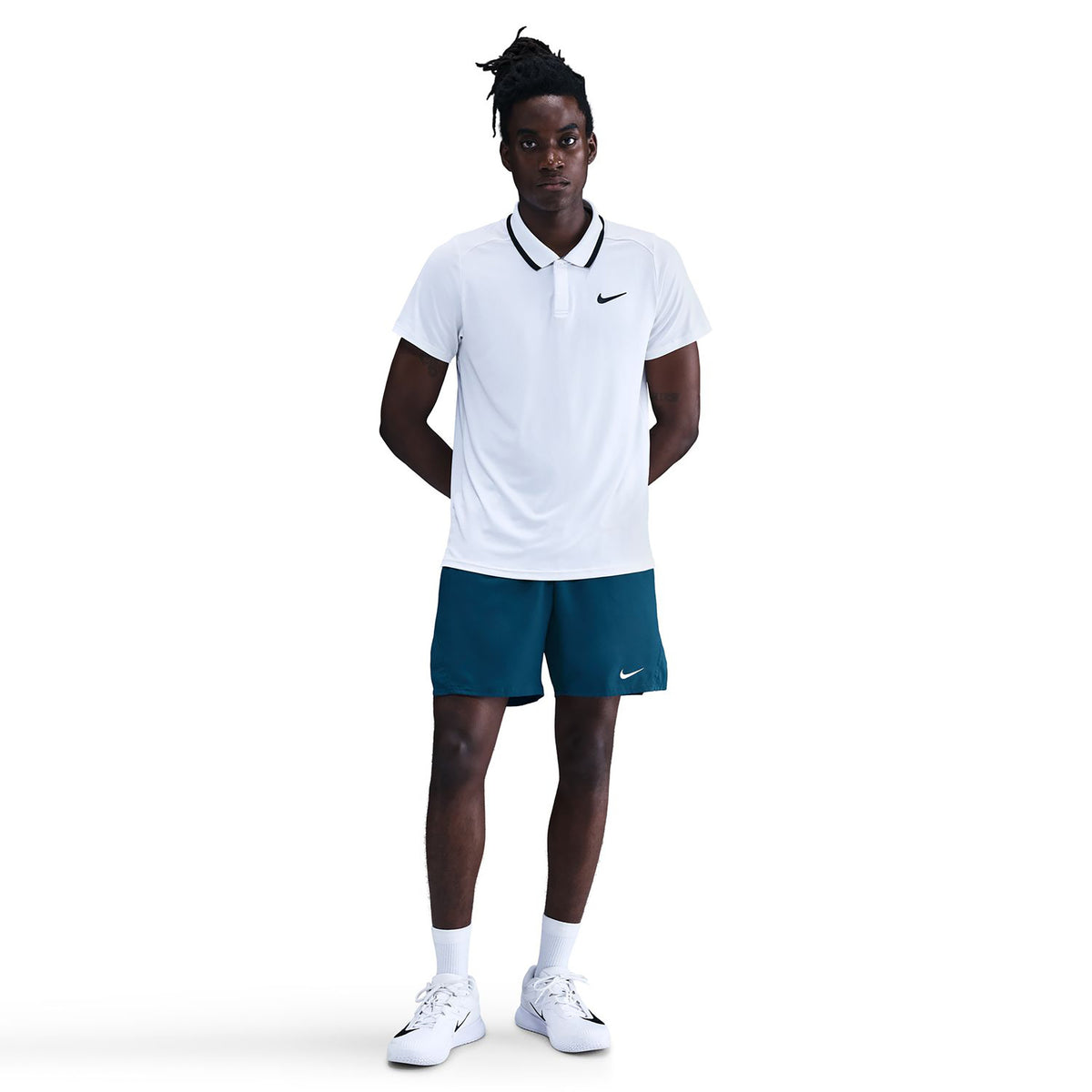 Nike Court Victory Dri-Fit 7in Shorts Herren - petrol, weiß