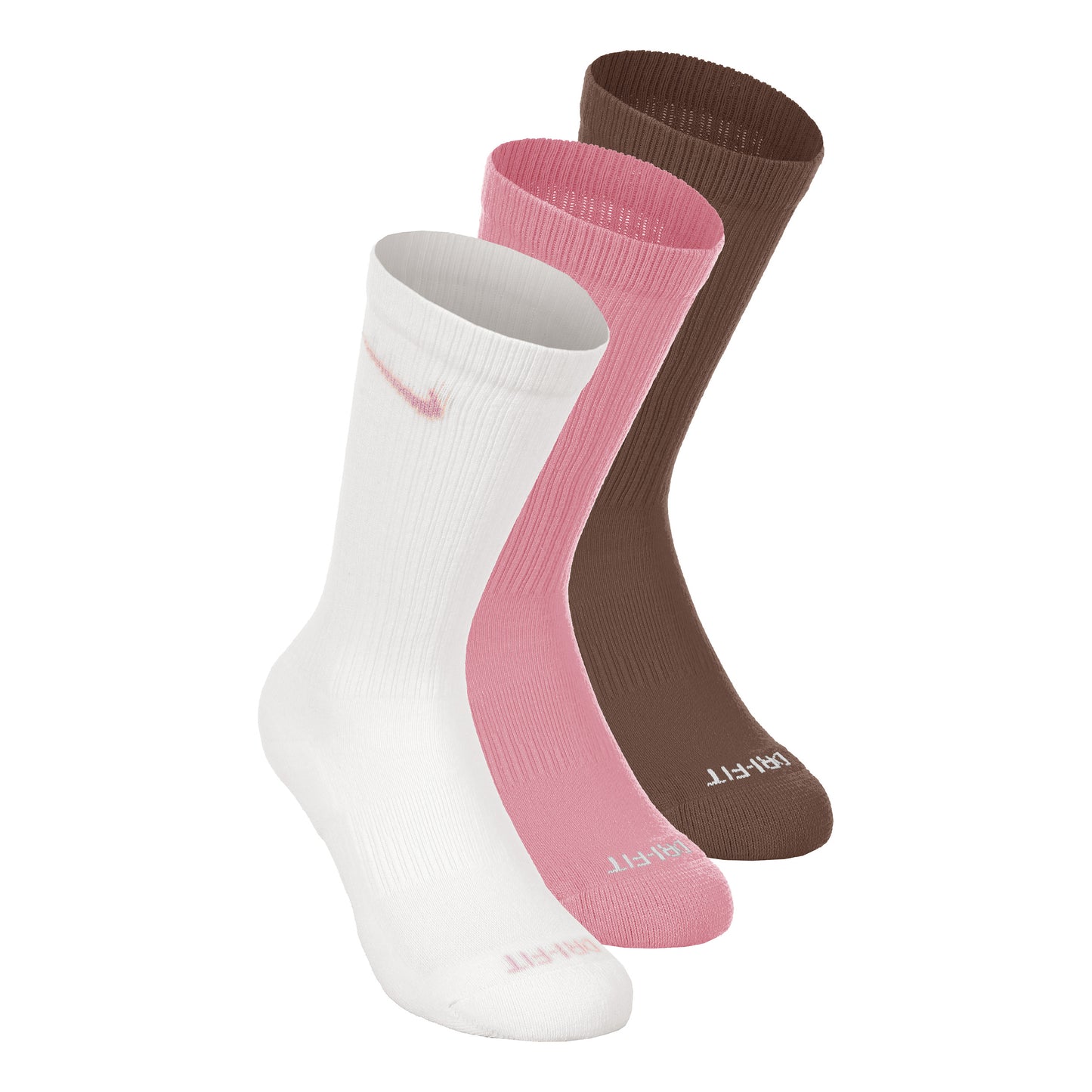 Nike Everyday Plus Cushioned Tennissocken 3er Pack Unisex - weiß, rosa