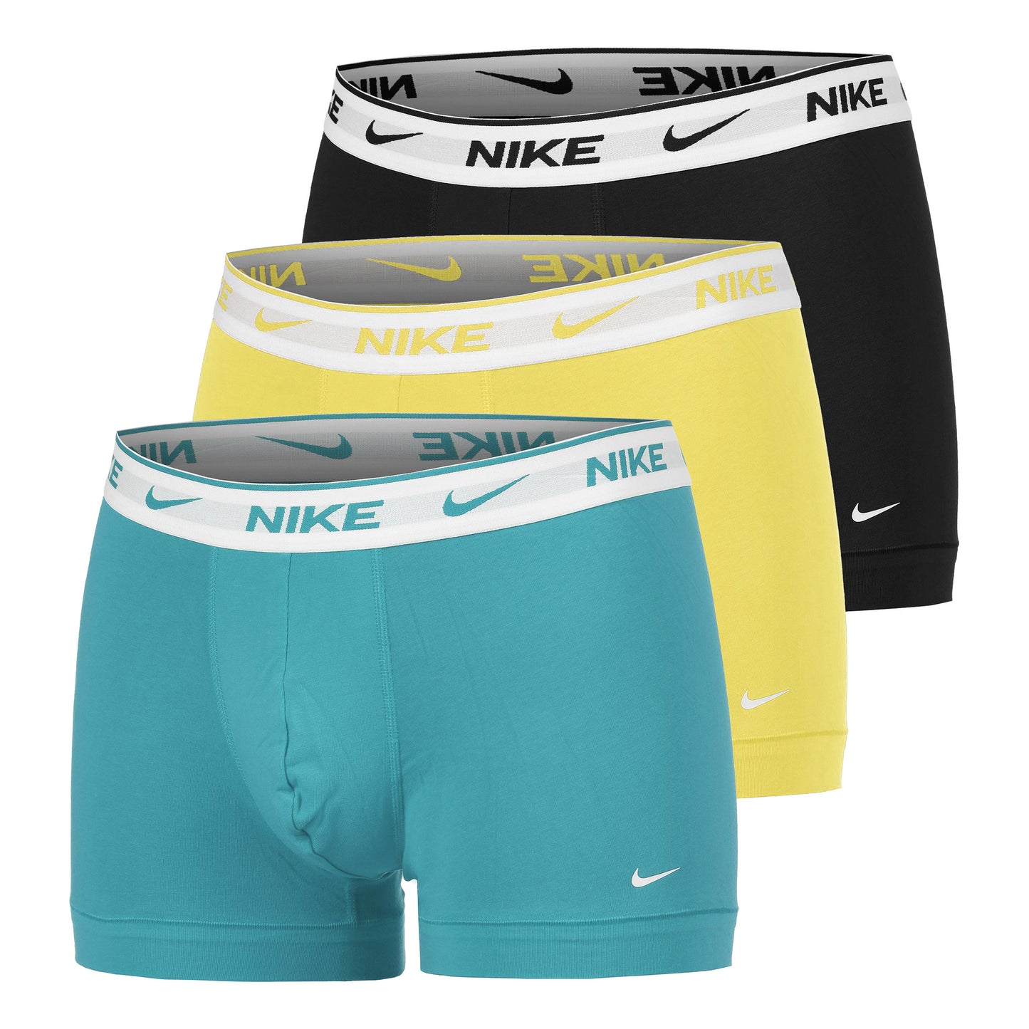 Nike Everyday Cotton Stretch Boxer Short 3er Pack Herren-Schwarz,Mehrfarbig