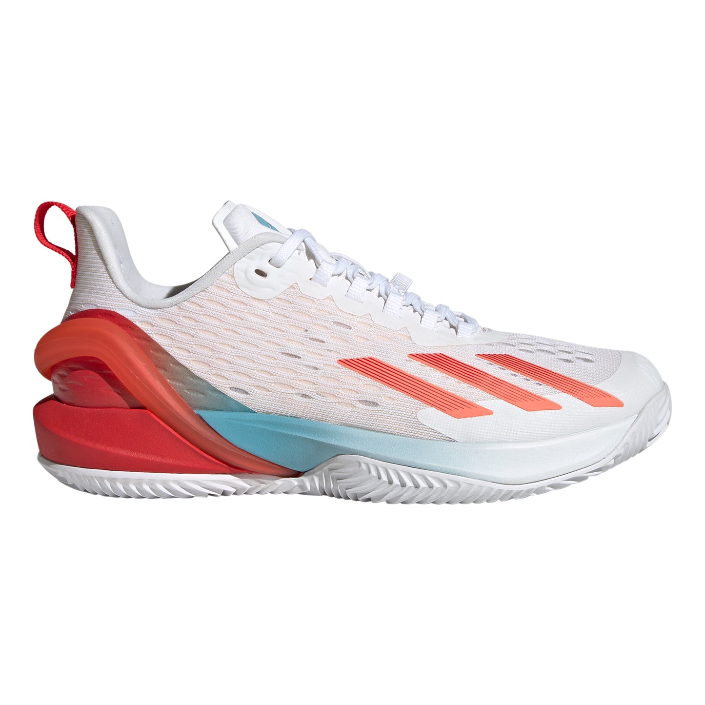 adidas adizero Cybersonic Sandplatzschuh Damen - weiß, orange