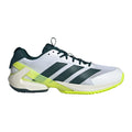 adizero Ubersonic 5 Sandplatzschuh Herren - weiß, dunkelgrün