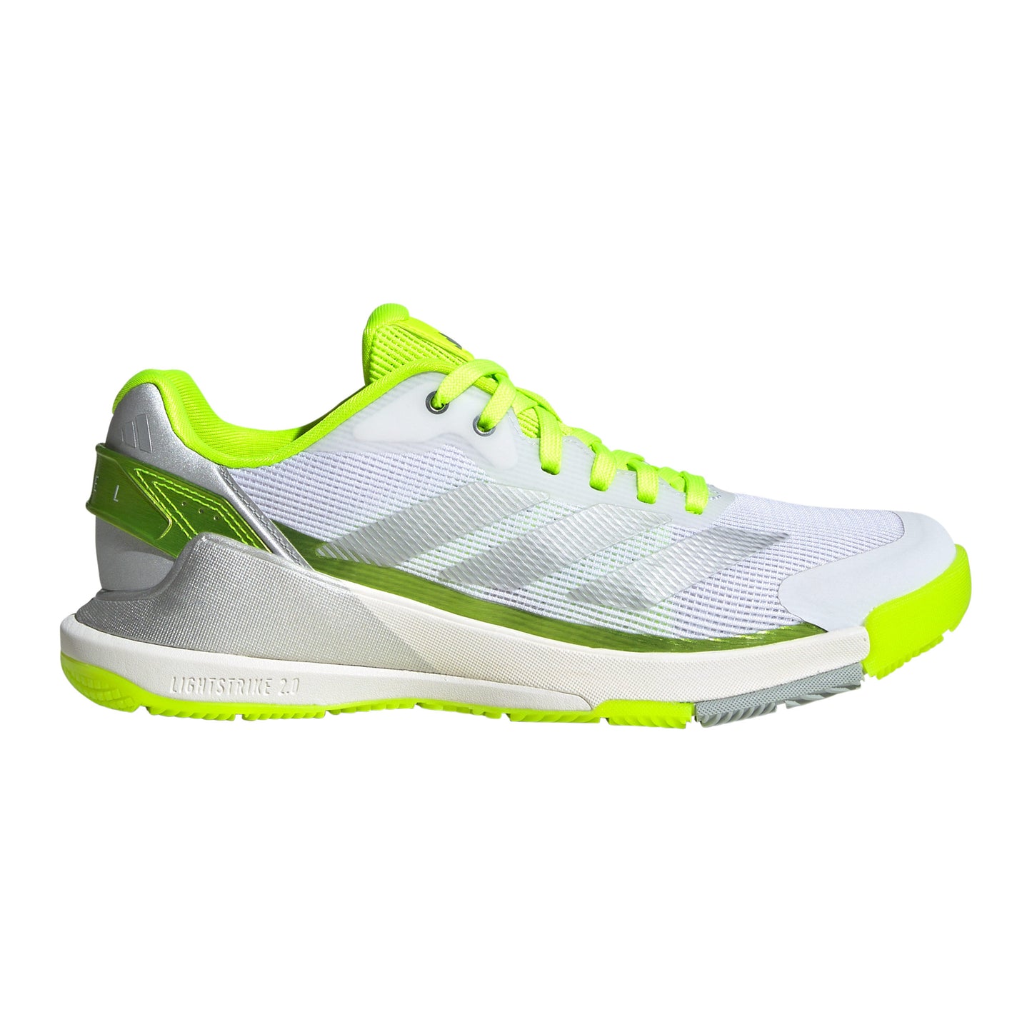 adidas Crazyquick LS Padelschuh Damen - weiß, neongelb