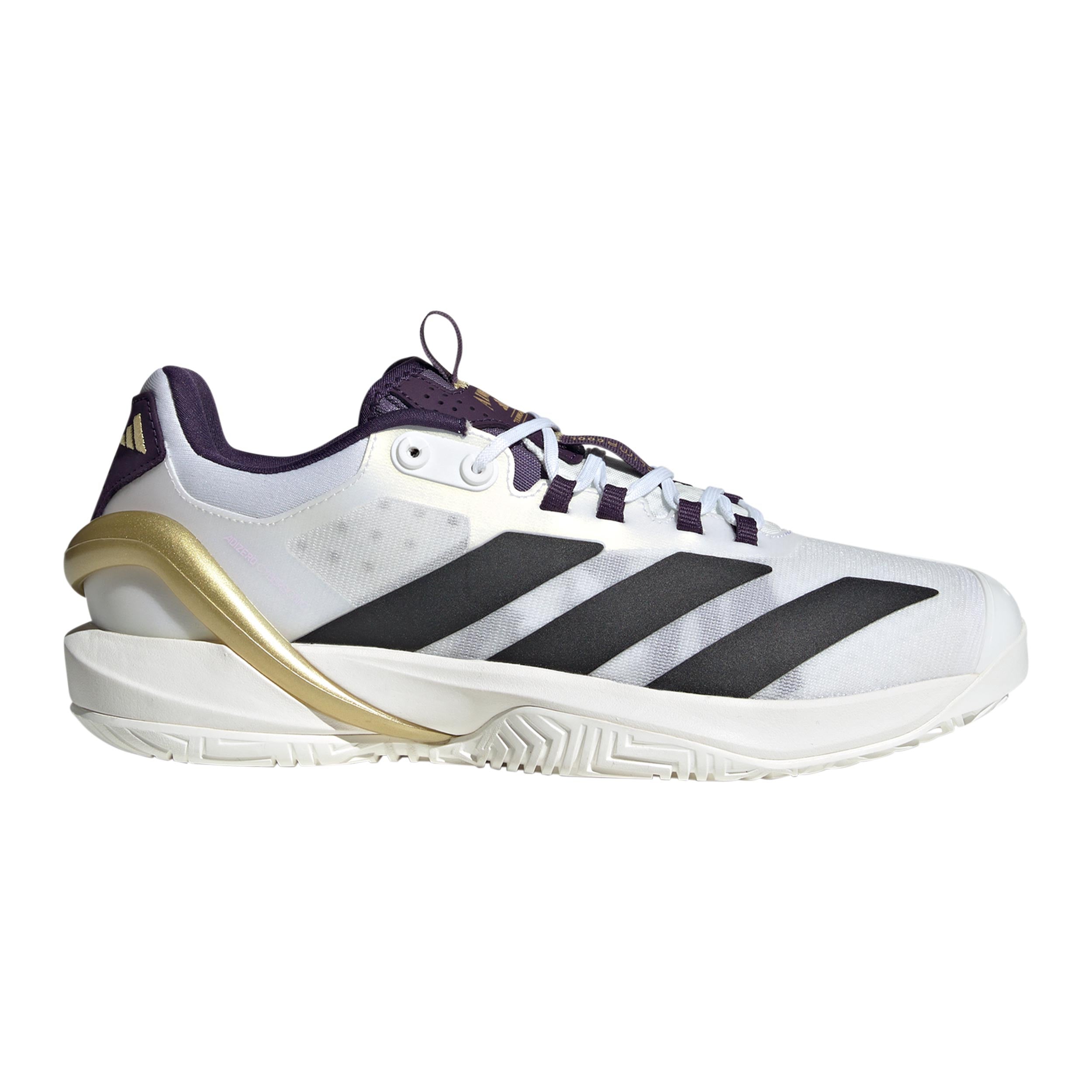 adidas Adizero Cybersonic Allcourtschuh Herren - weiß, lila