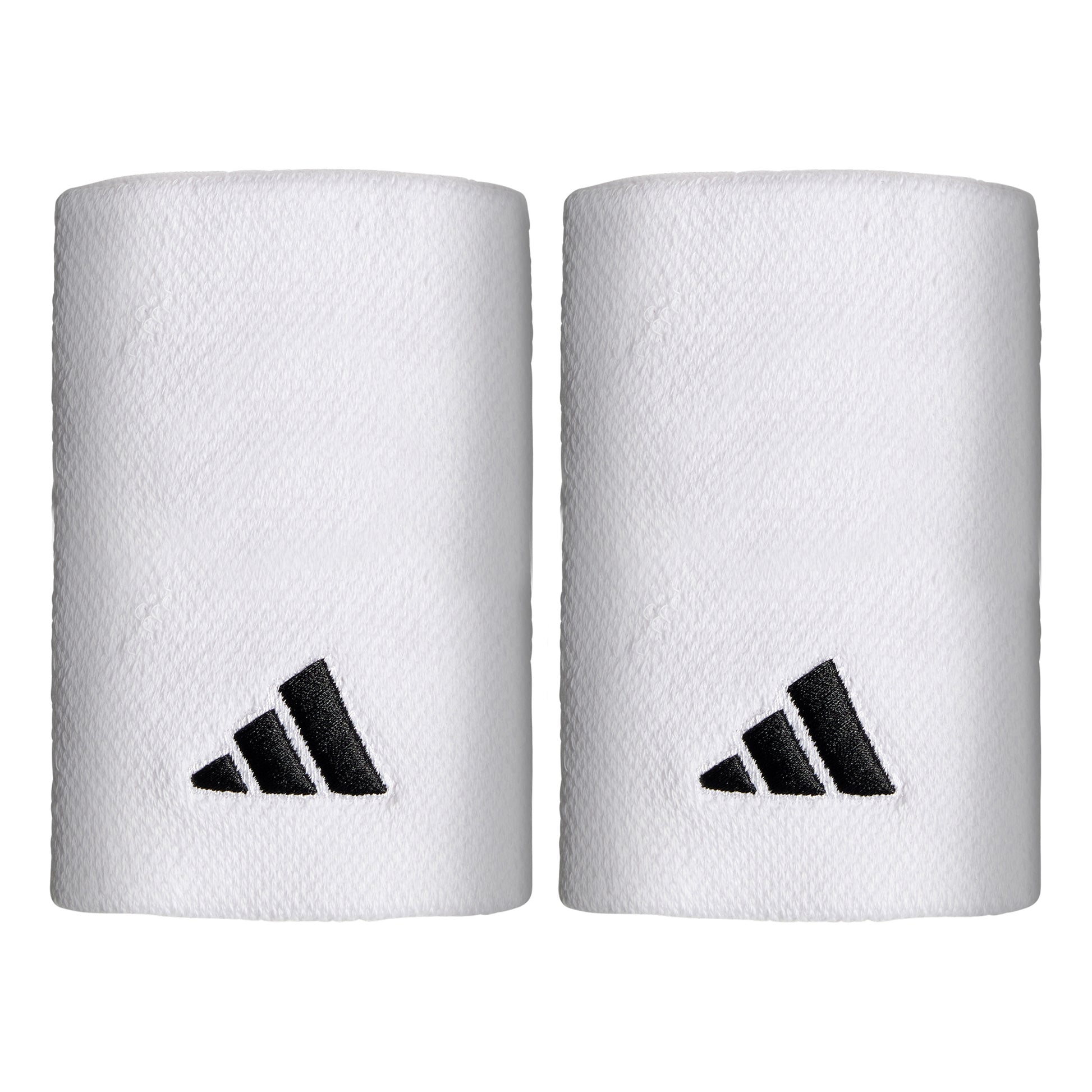 adidas Schweißband 2er Pack lang - weiß, schwarz