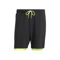 7in Club 2In1 Shorts Herren-Schwarz,Neongrün