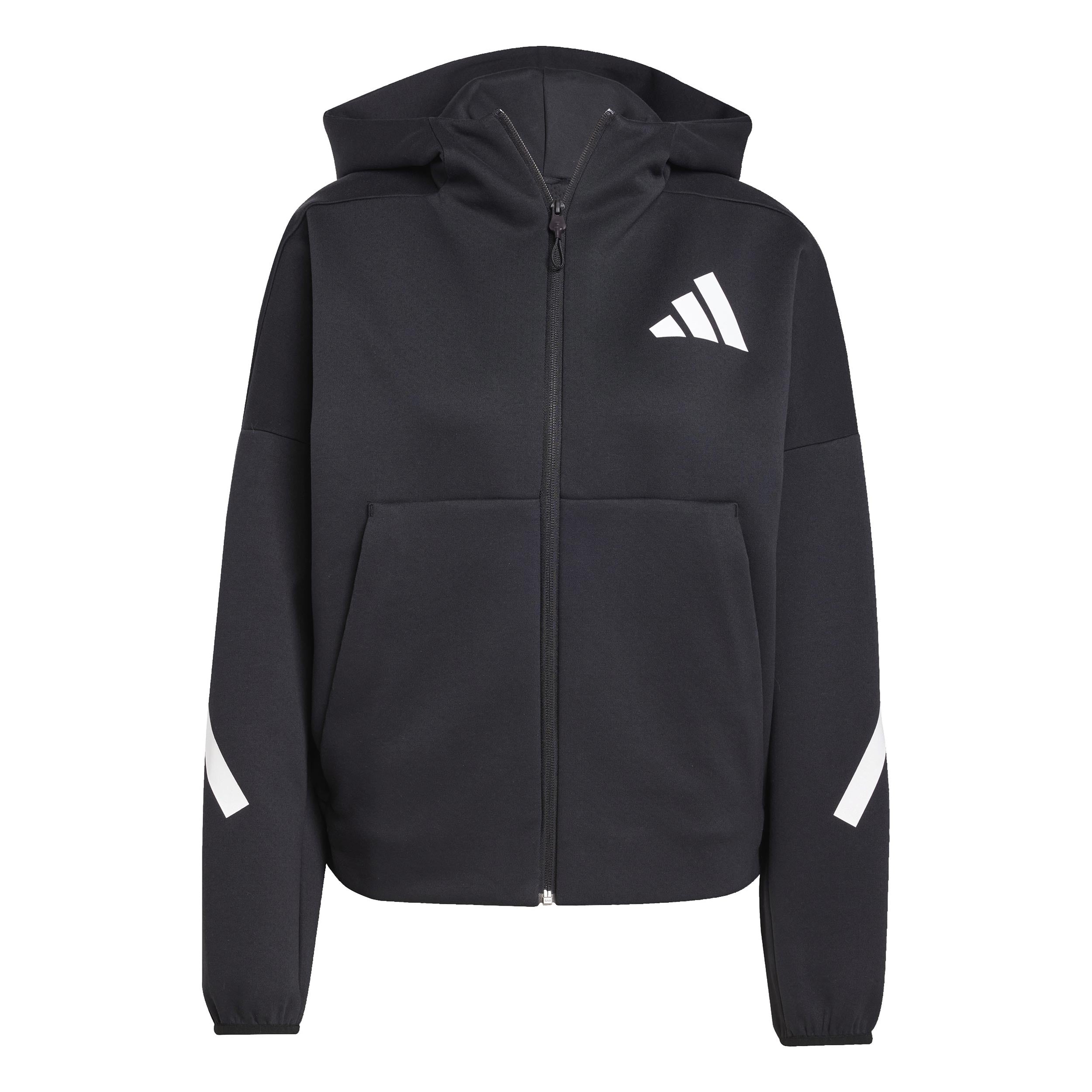 adidas Trainingsjacke Damen-Schwarz,Weiß