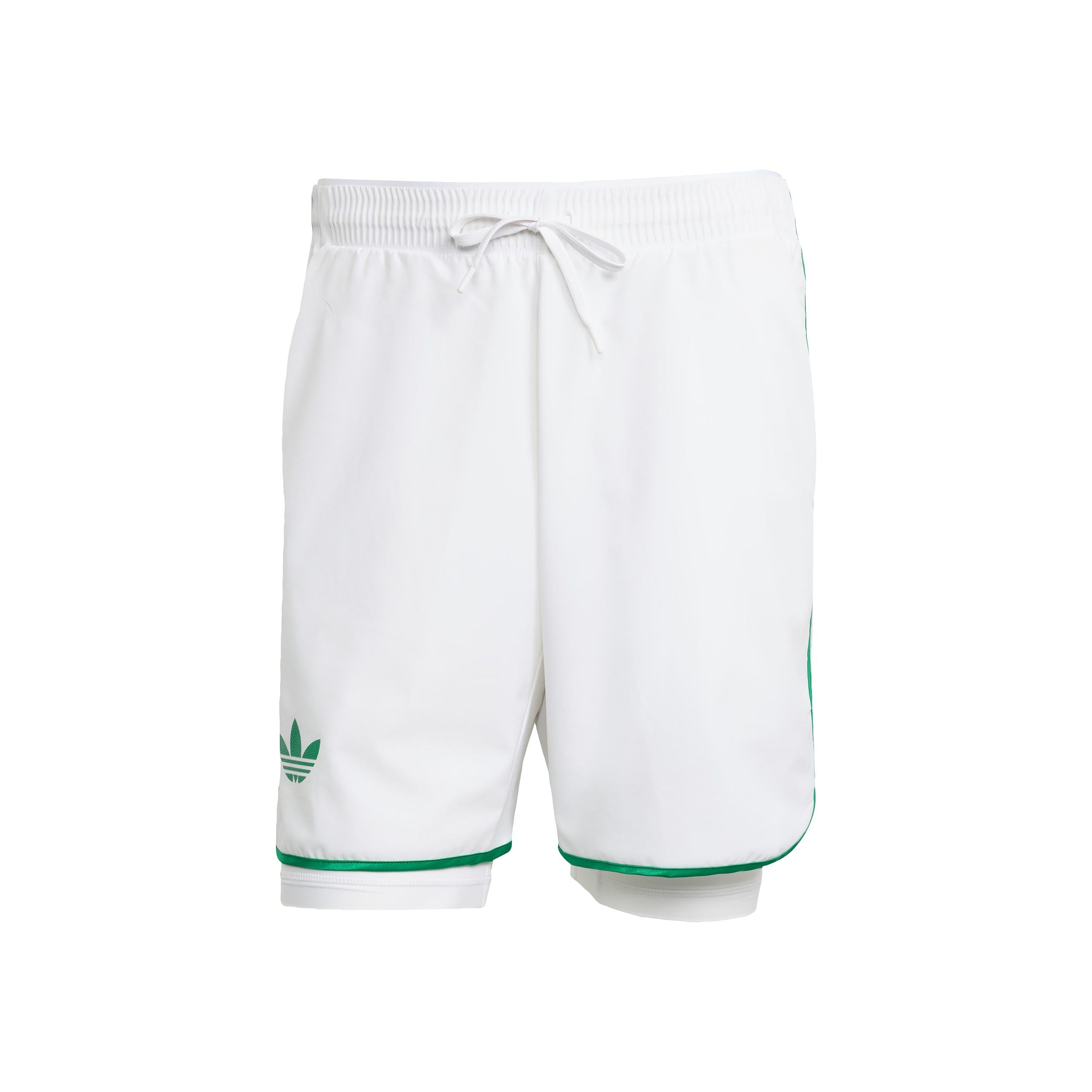 adidas 7in Shorts Herren-Weiß,Grün