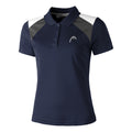 Club 22 Polo Damen - dunkelblau, grau