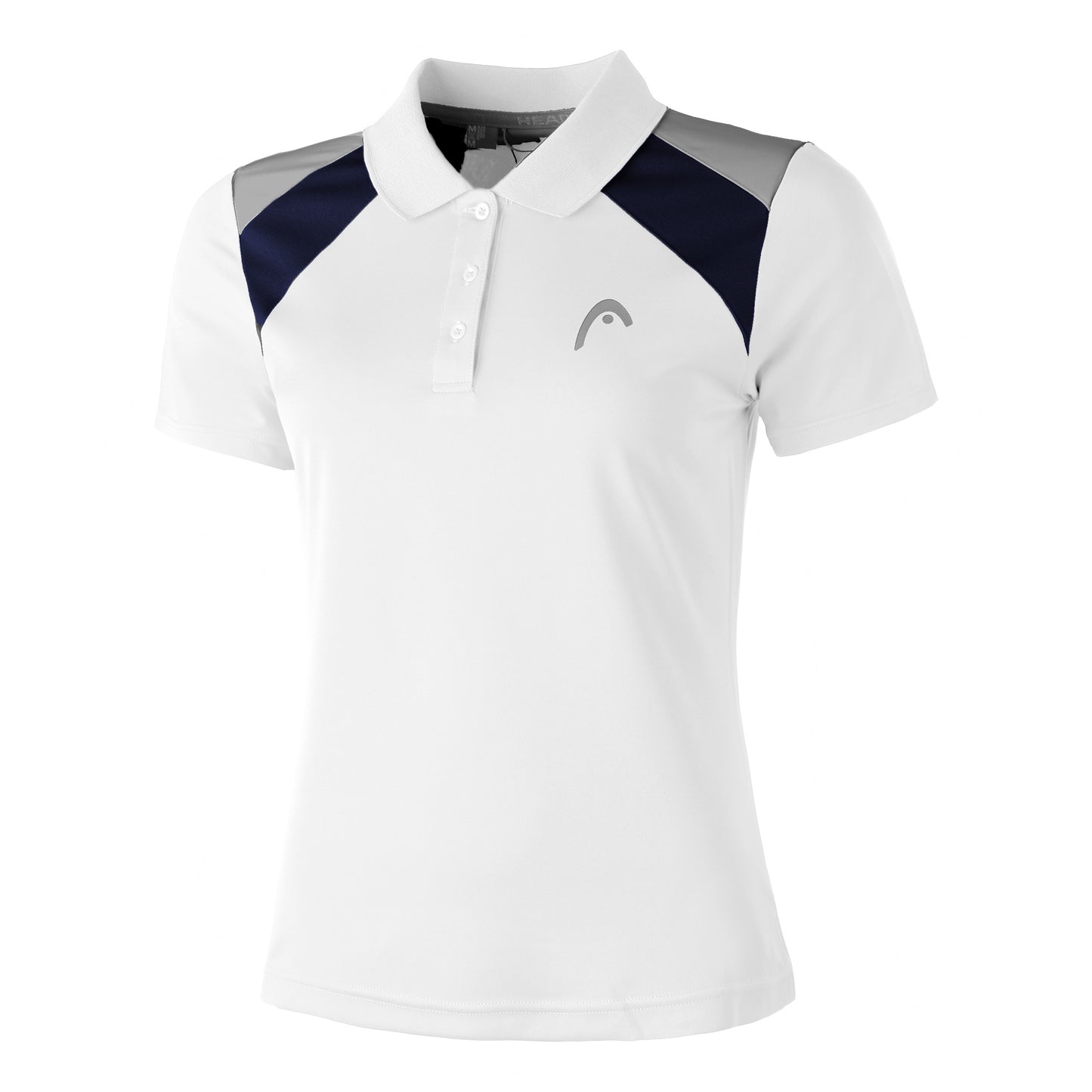 HEAD Club Polo Damen-Weiß,Blau