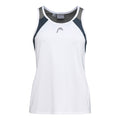 22 Tank-Top Damen - weiß, dunkelblau