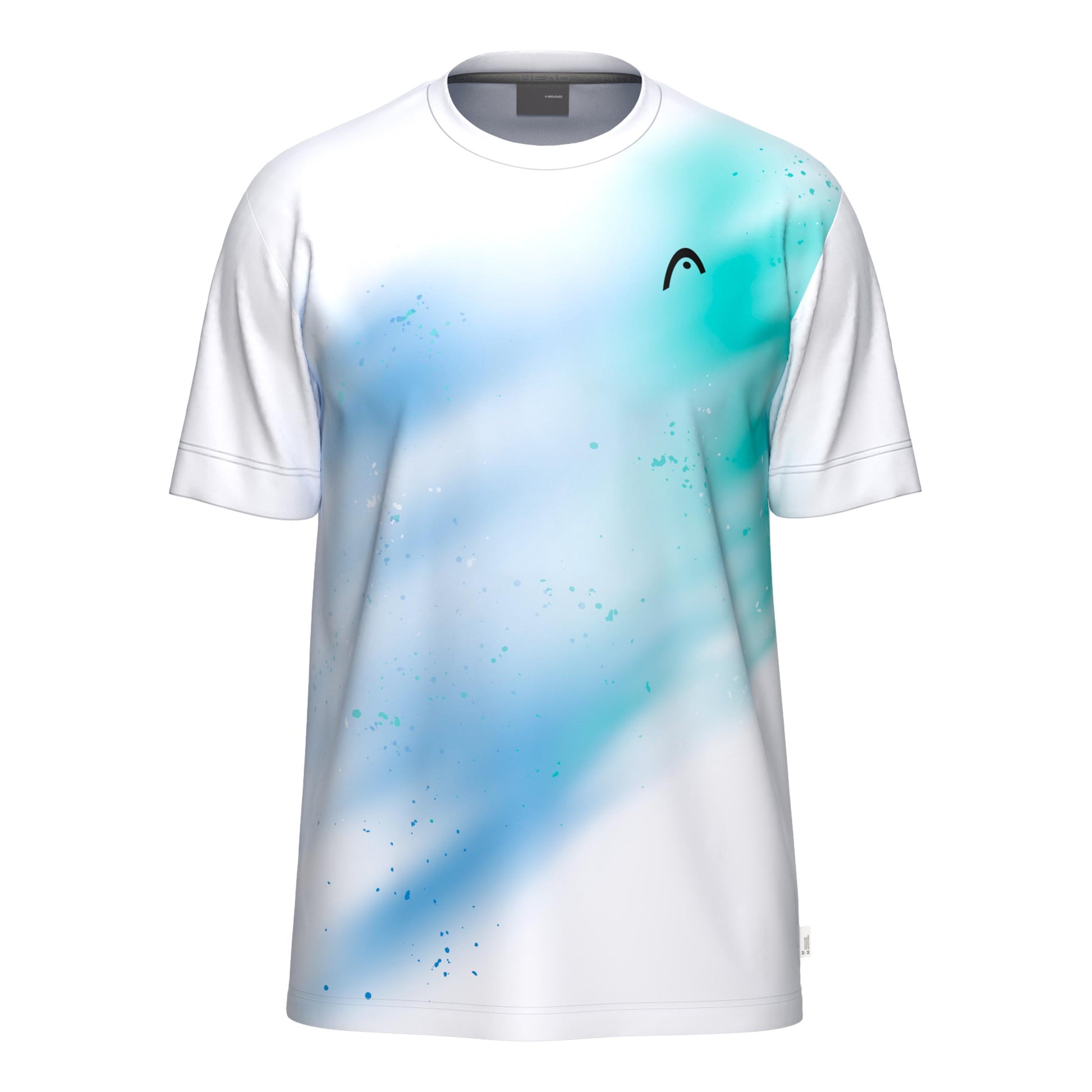 HEAD Topspin T-Shirt Herren - türkis, weiß