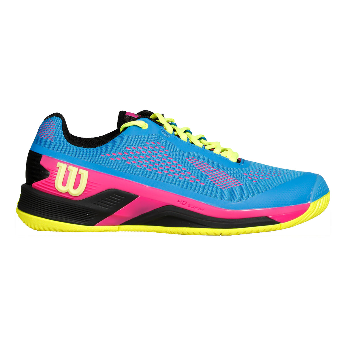 Wilson Rush Pro 4.0 Allcourtschuh Herren-Blau,Mehrfarbig