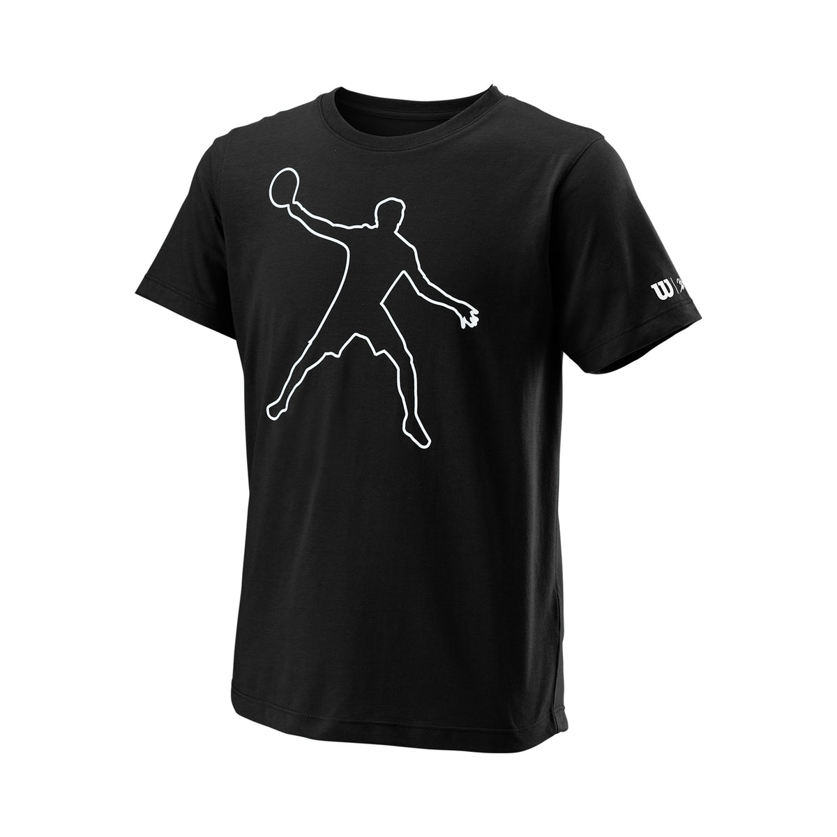 Wilson Bela Tech II T-Shirt Jungen-Schwarz,Weiß