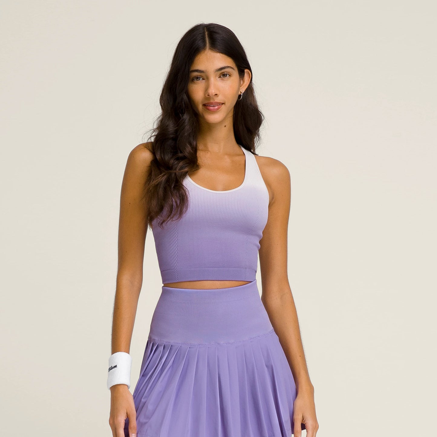 Wilson Everyday Brami Tank-Top Damen-Flieder,Weiß