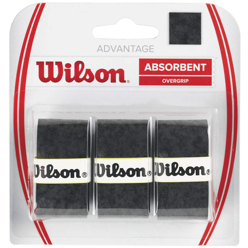 Wilson Advantage Overgrip 3er Pack-Schwarz