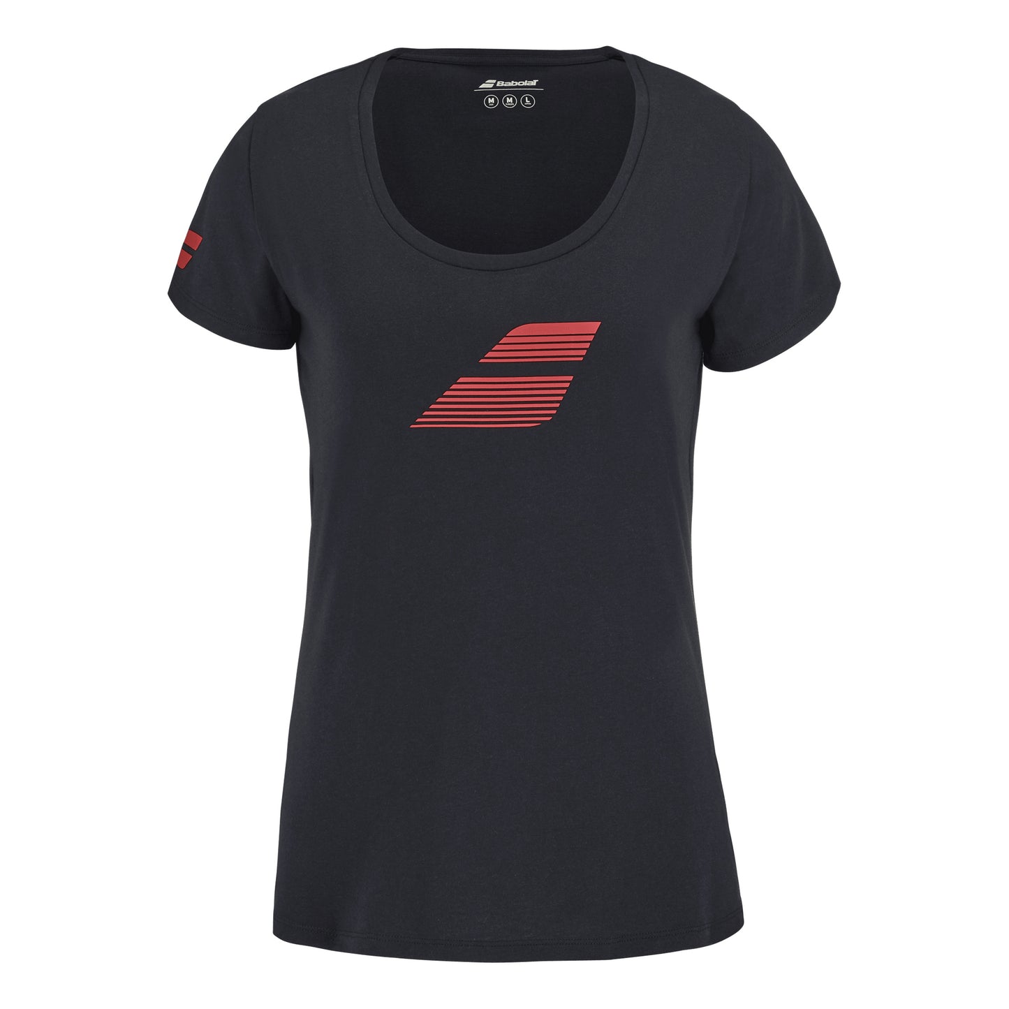 Babolat Exercise Flag T-Shirt Damen-Schwarz,Rot