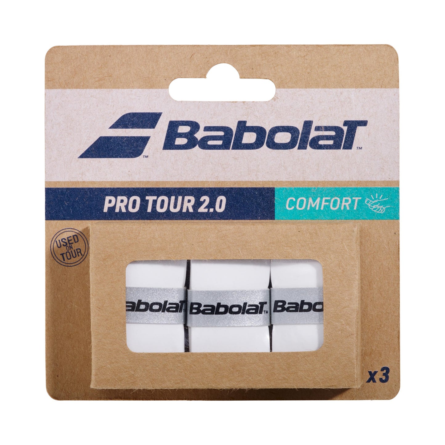 Babolat Pro Tour 2.0 X3 3er Pack-Weiß