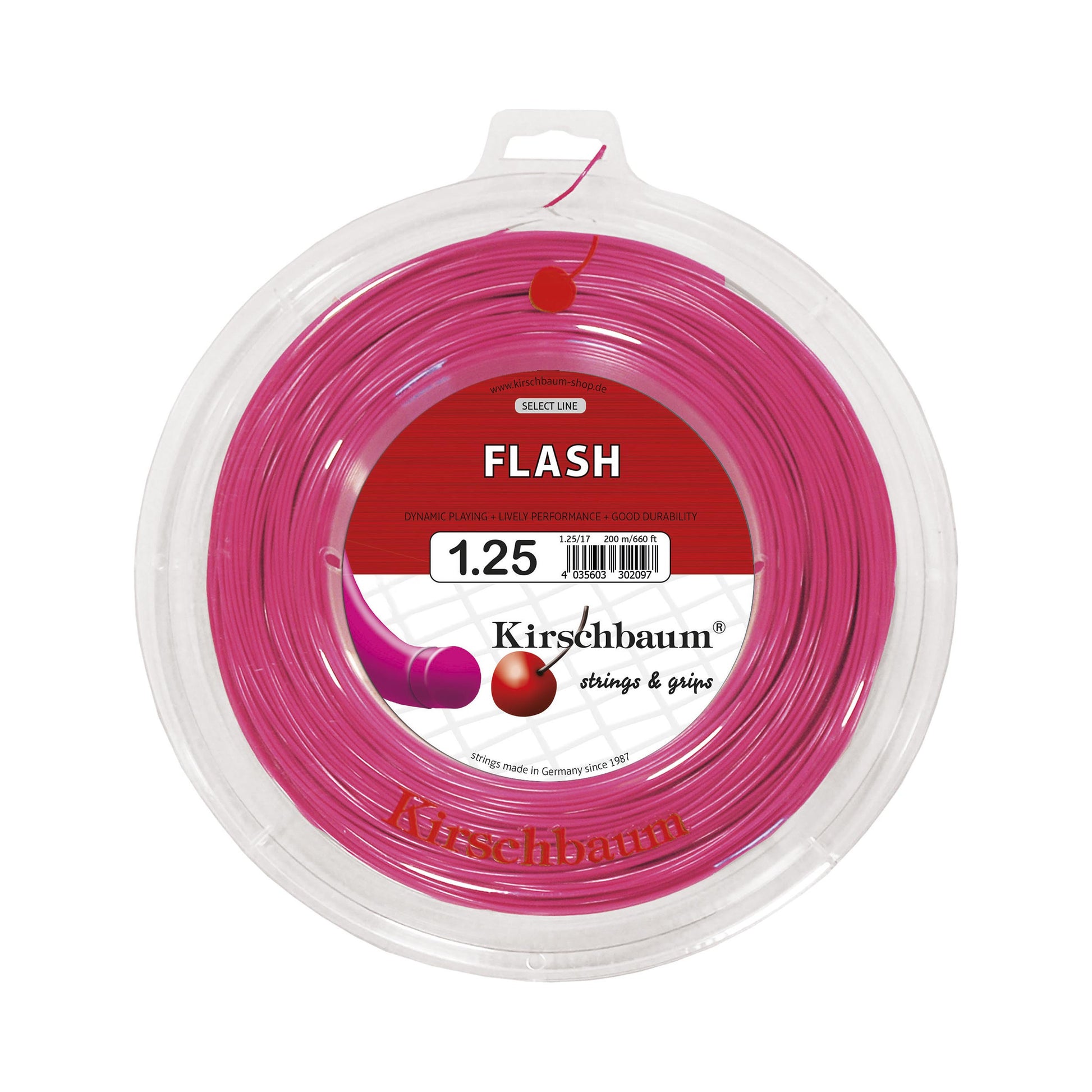 Kirschbaum Flash Saitenrolle 200m-Pink