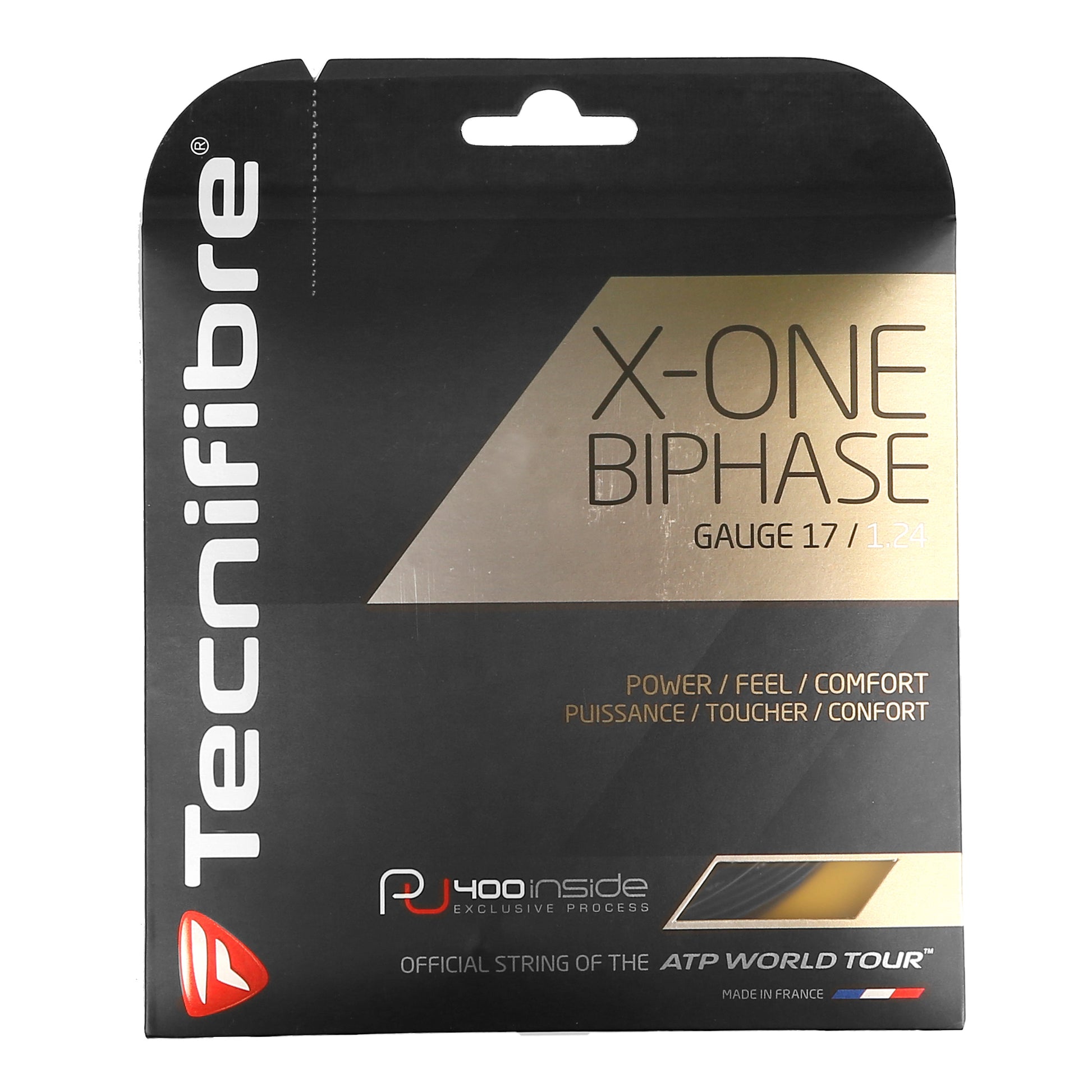 Tecnifibre X-One Biphase Saitenset 12,2m-Schwarz