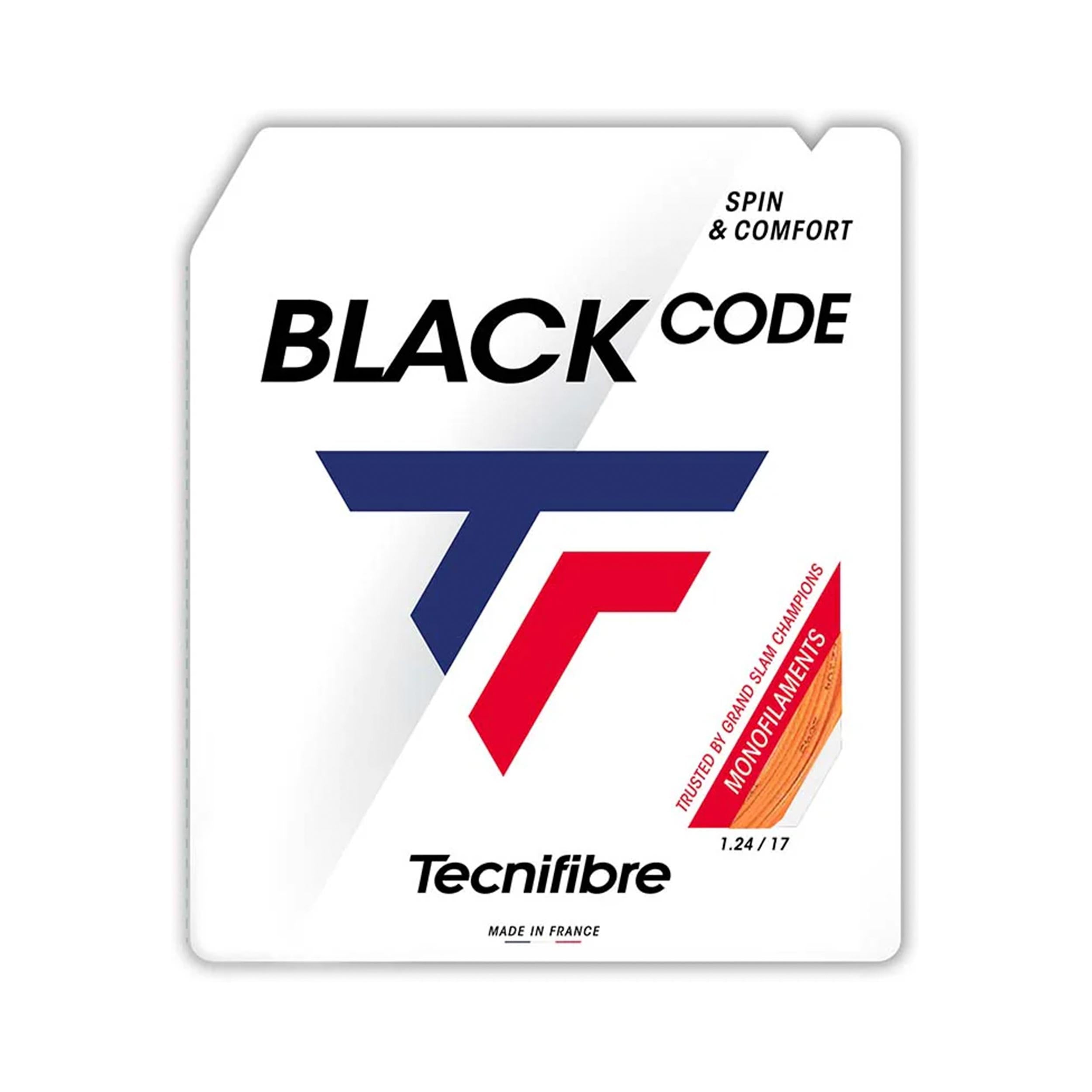 Tecnifibre Black Code 12m Saitenset-Orange,Rot