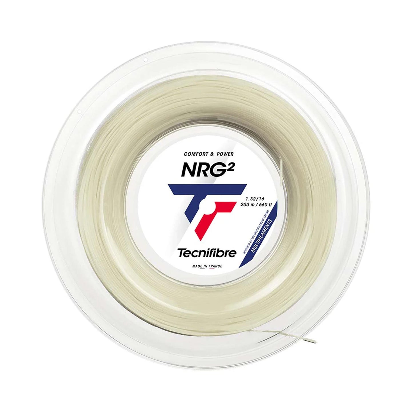 Tecnifibre NRG² 200m Saitenrolle-Nude