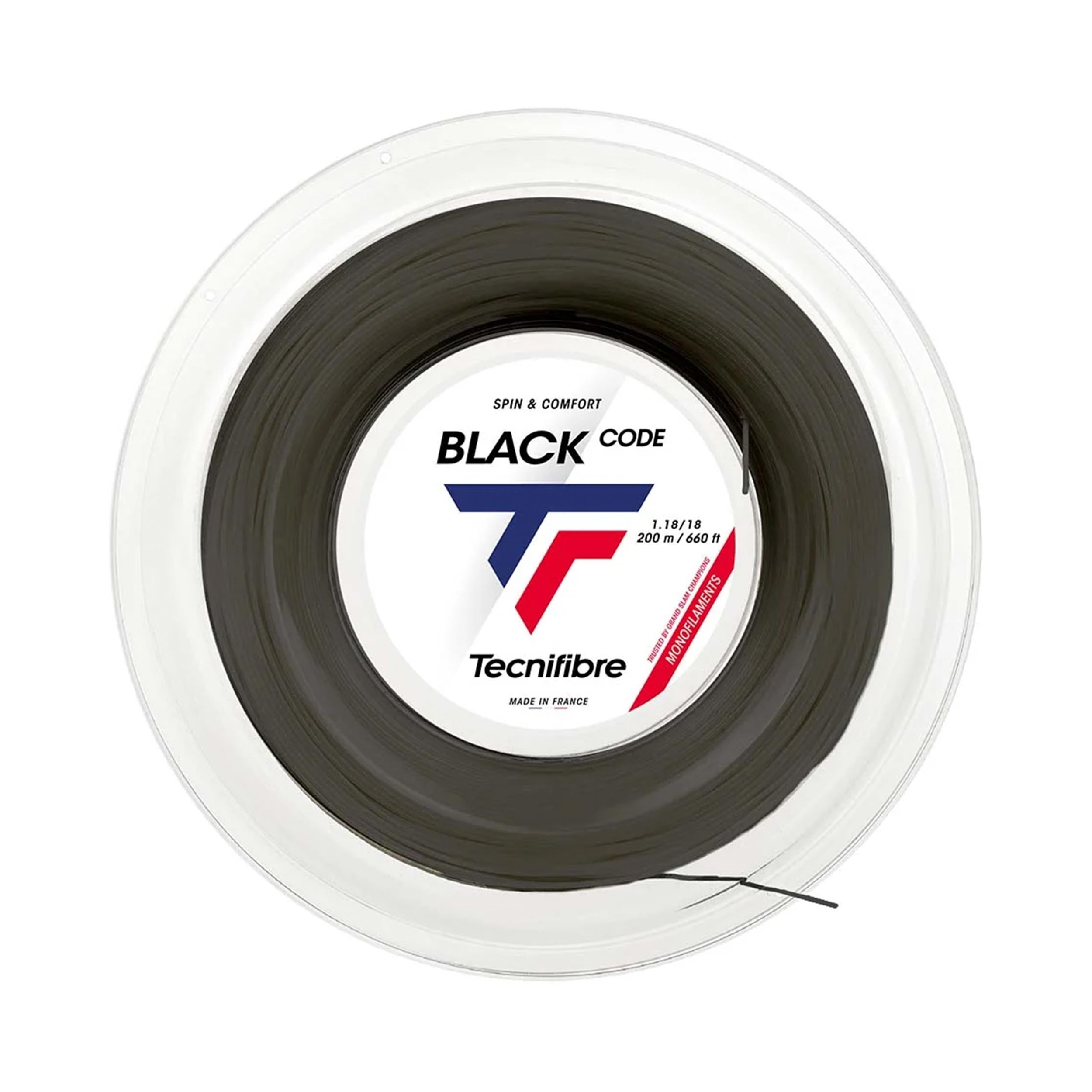 Tecnifibre Black Code 200m Saitenrolle-Schwarz