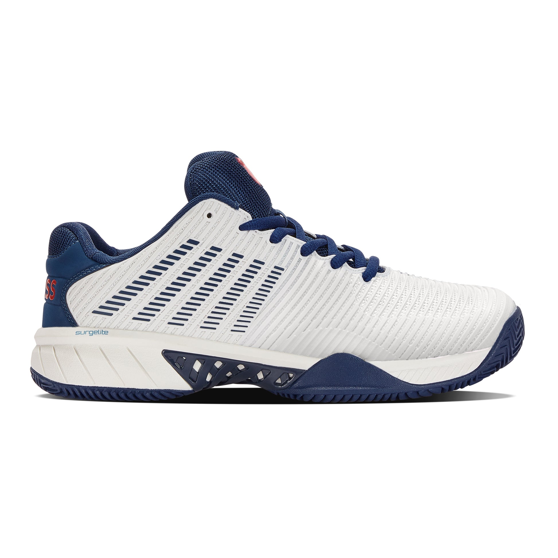 K-Swiss Hypercourt Express 2 Sandplatzschuh Herren - weiß, dunkelblau