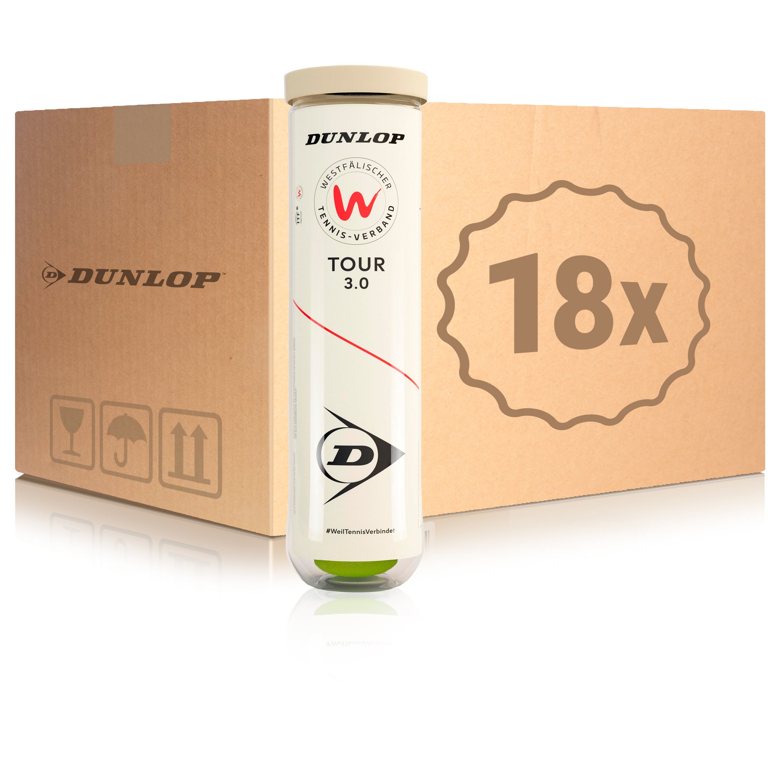 Dunlop 18x 4er Dose WTV TOUR 3.0
