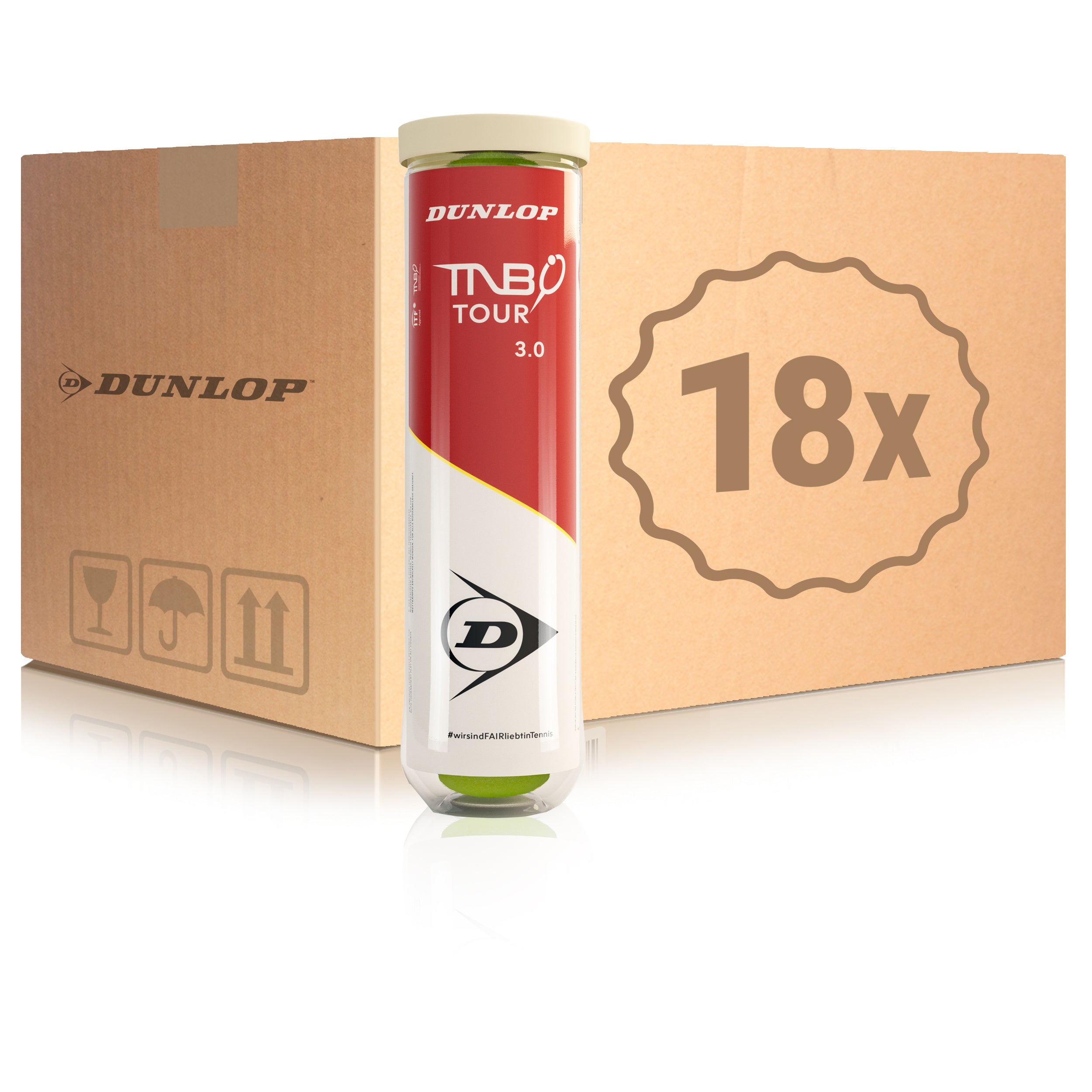 Dunlop 18x 4er Dose TNB Tour 3.0