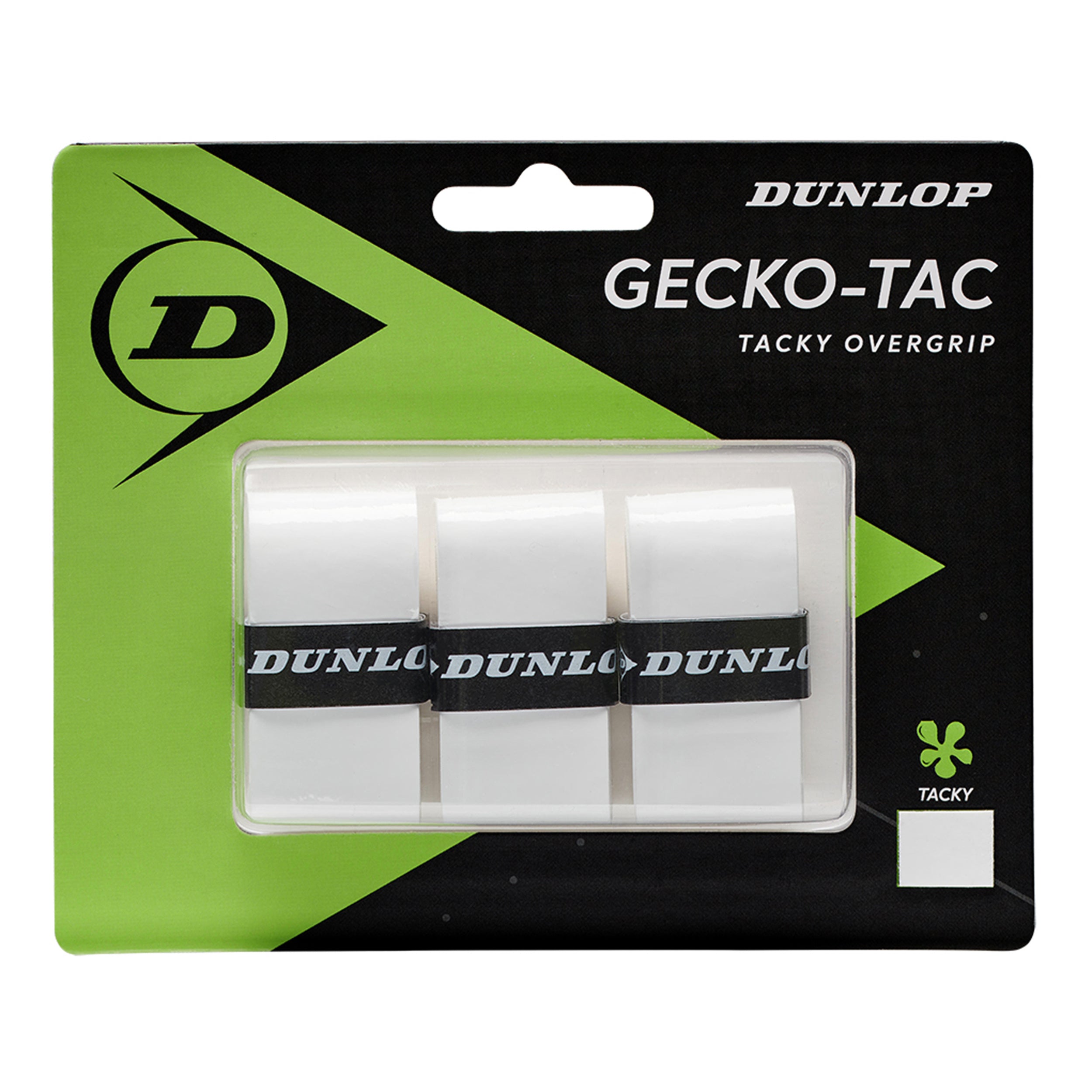 Dunlop Gecko-Tac 3er Pack-Weiß