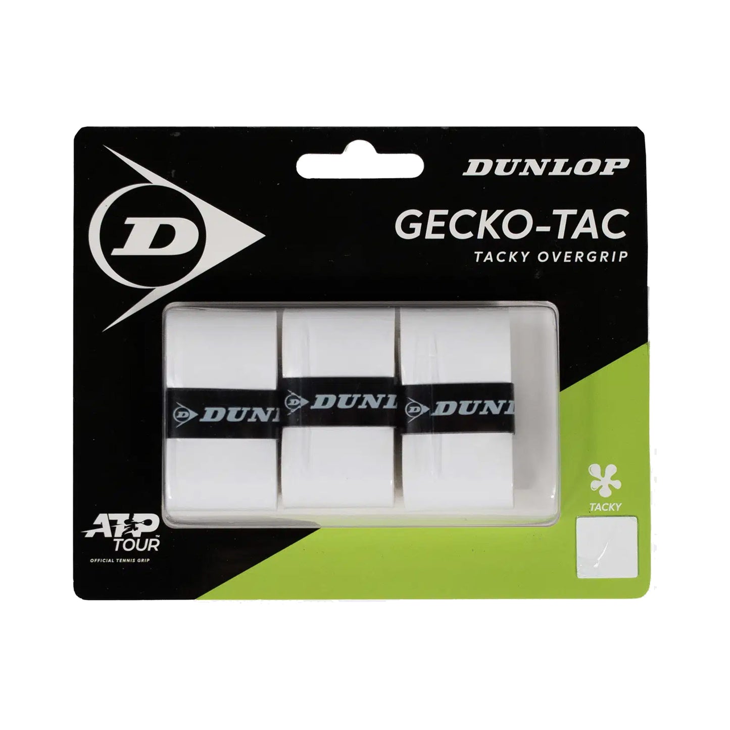 Dunlop Gecko-Tac 3er Pack - weiß