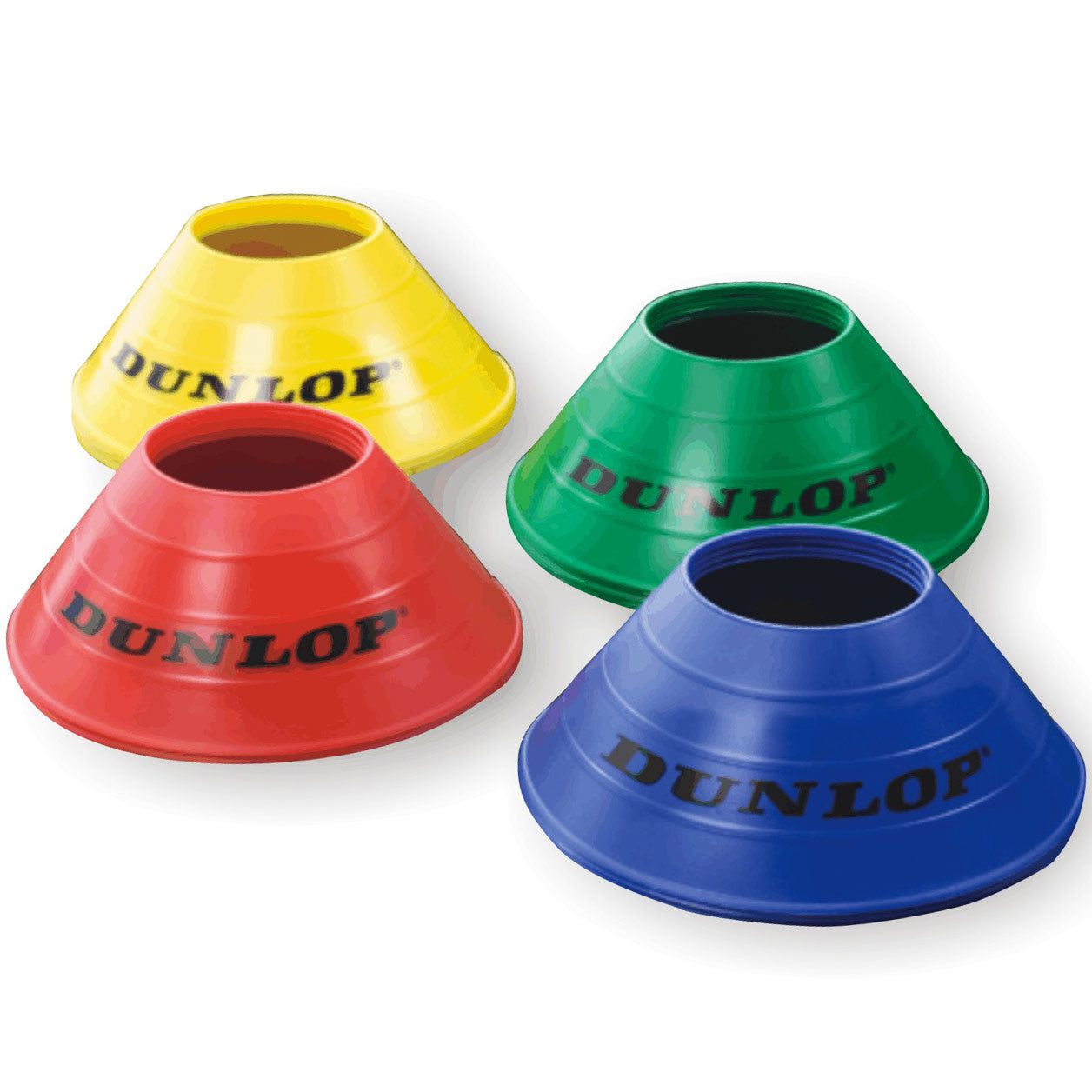 Dunlop Set Markierungshütchen 20er Pack-Gelb,Blau