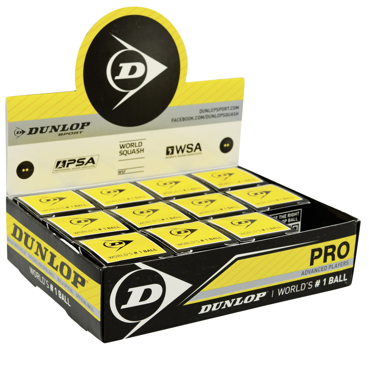 Dunlop Squash balls Pro 12er Pack