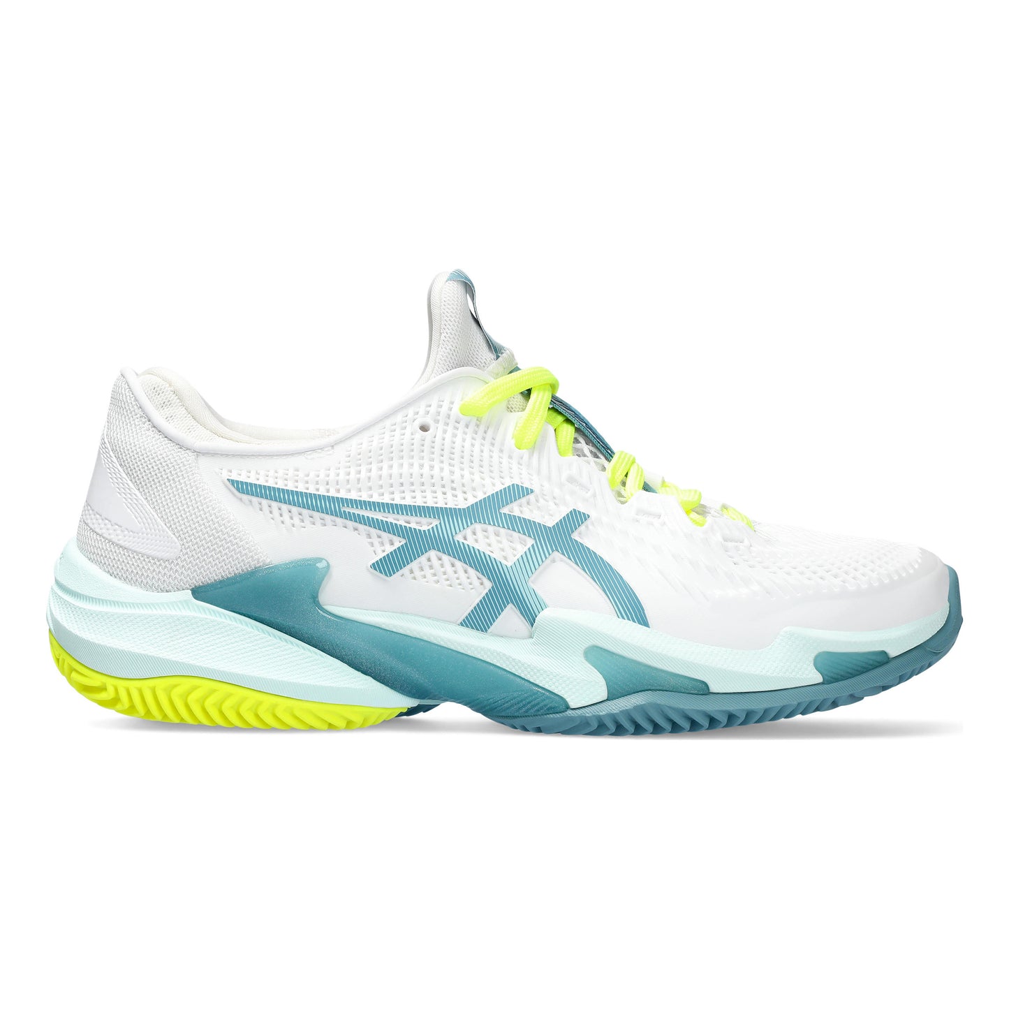 ASICS Court FF 3 Sandplatzschuh Damen - weiß, petrol