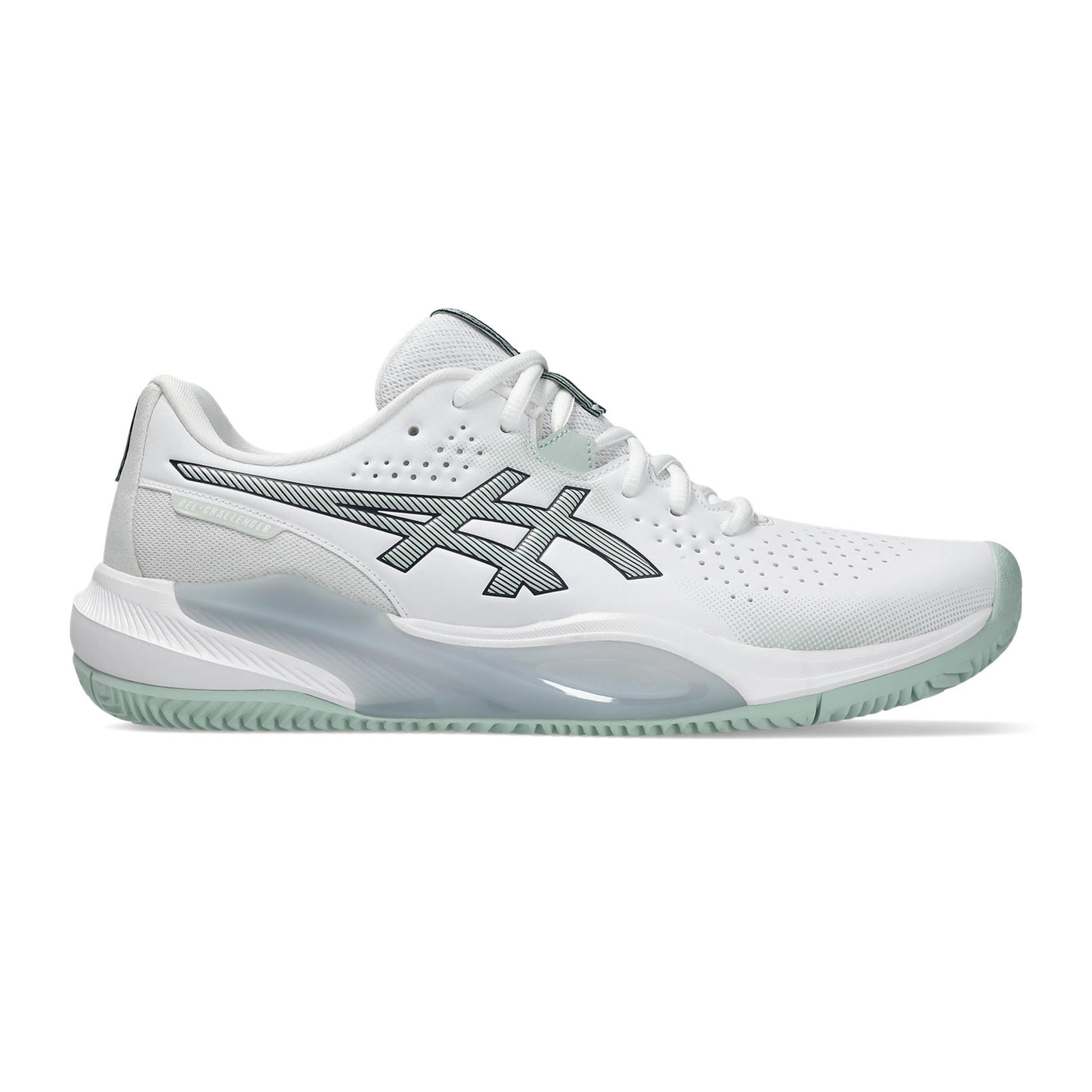 ASICS Gel-Challenger 15 Sandplatzschuh Herren - weiß, blaugrau