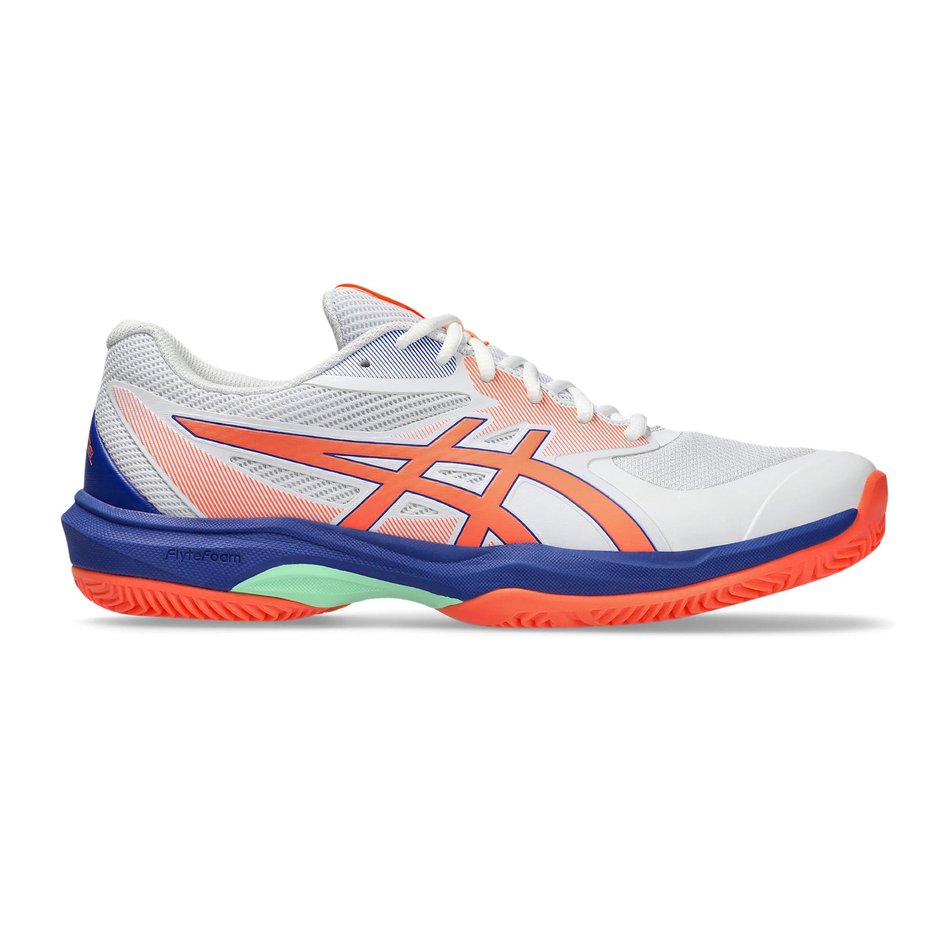 ASICS Game FF Padelschuh Herren - weiß, koralle