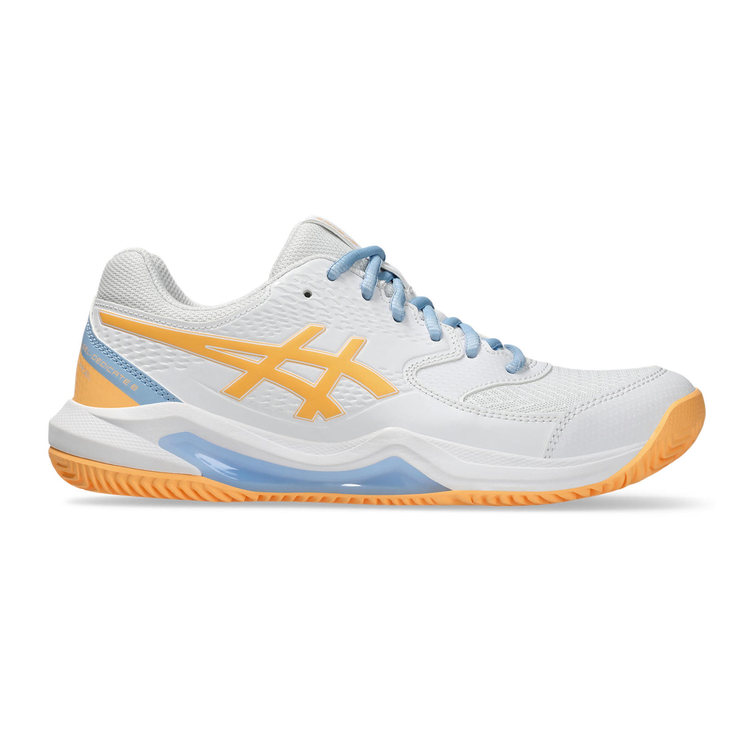 ASICS Gel-Dedicate 8 Padelschuh Damen-Weiß,Orange