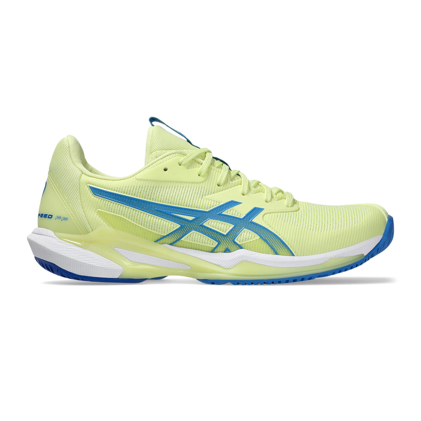 ASICS Solution Speed FF 3 Allcourtschuh Damen - limette, blau